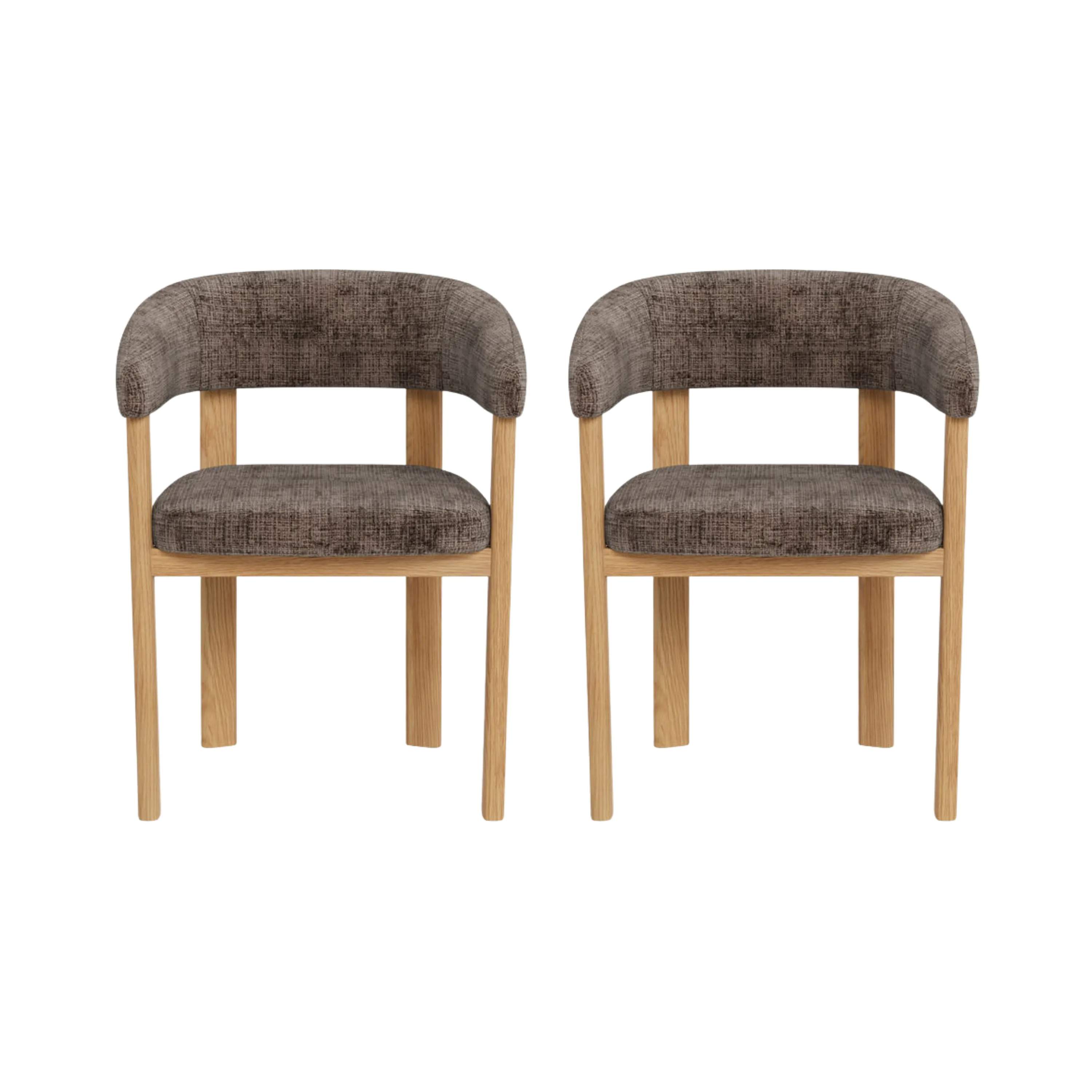 CASA Living Spisebordsstole Myles Spisebordsstol - 2 stk. i Brun, 1
