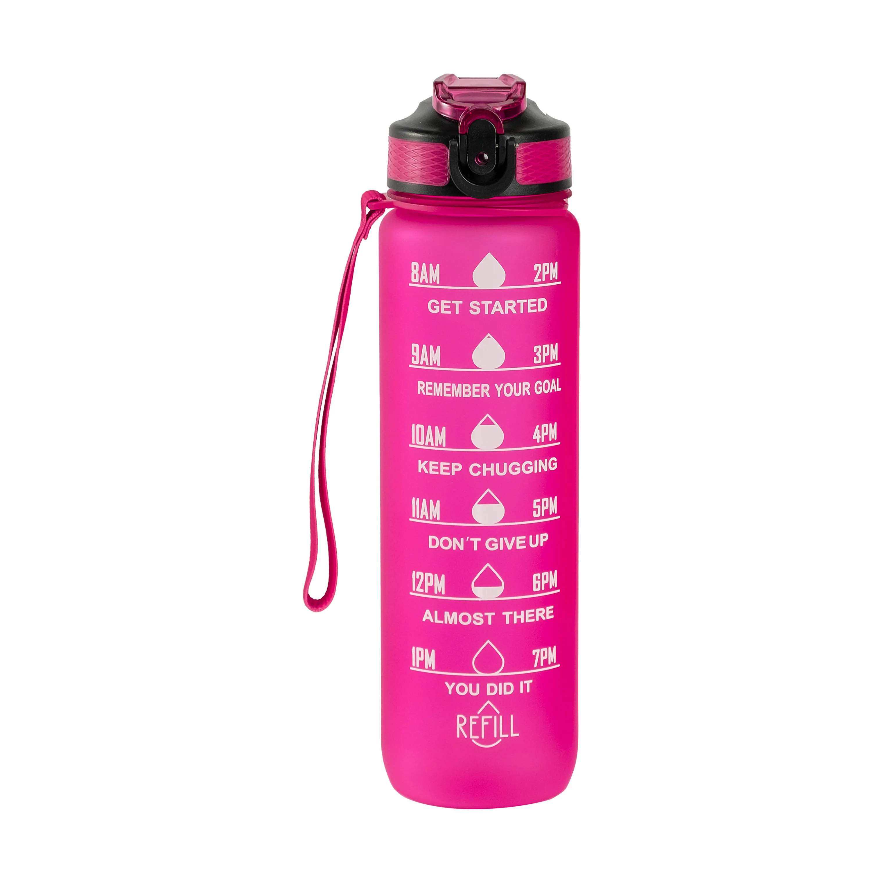 Motivational Bottle, pink, large