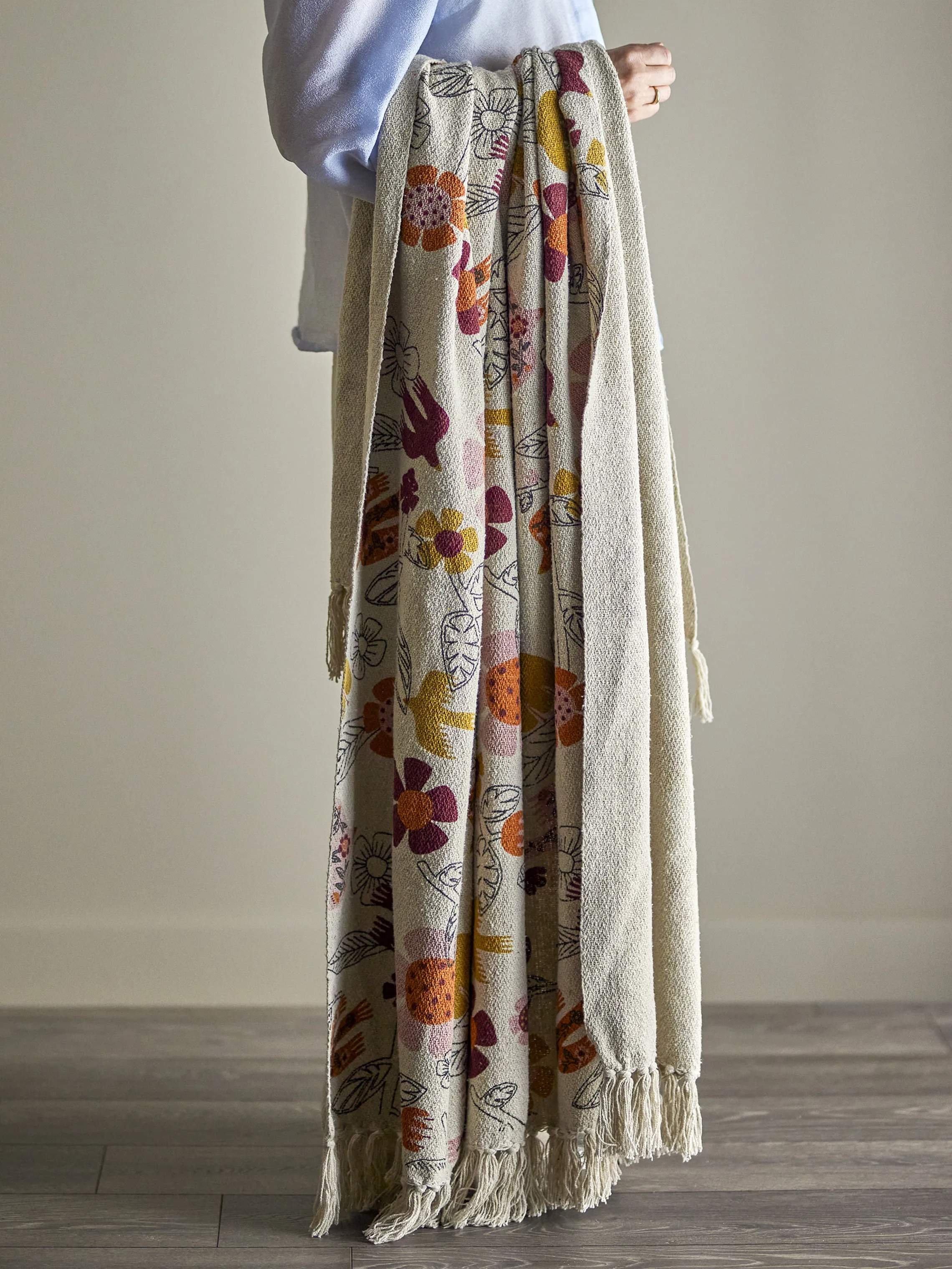 Bloomingville Plaider Vivielle Plaid i Multifarvet, 3