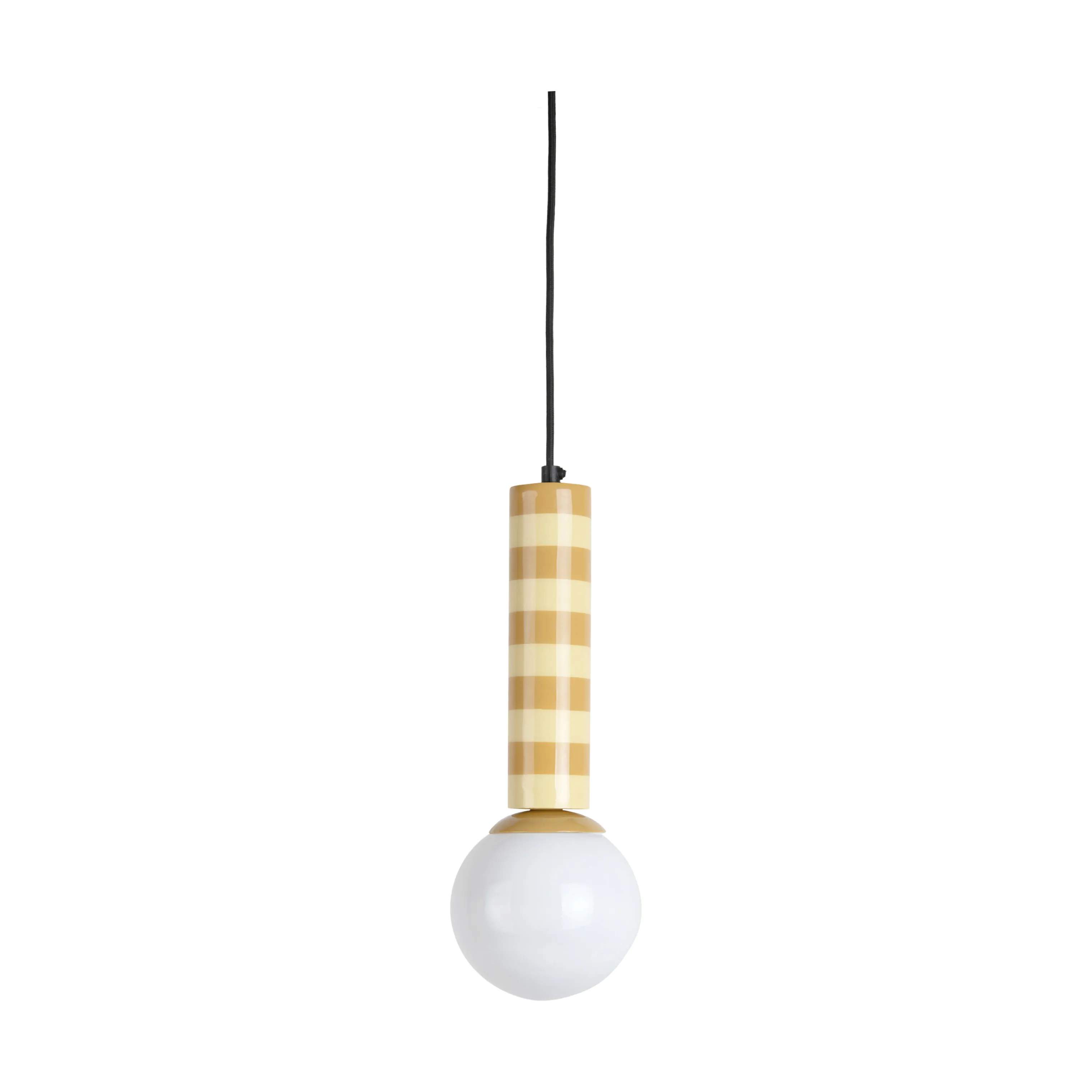 Leitmotiv Pendler Rayado Pendel i Ochre yellow & soft yellow, 3