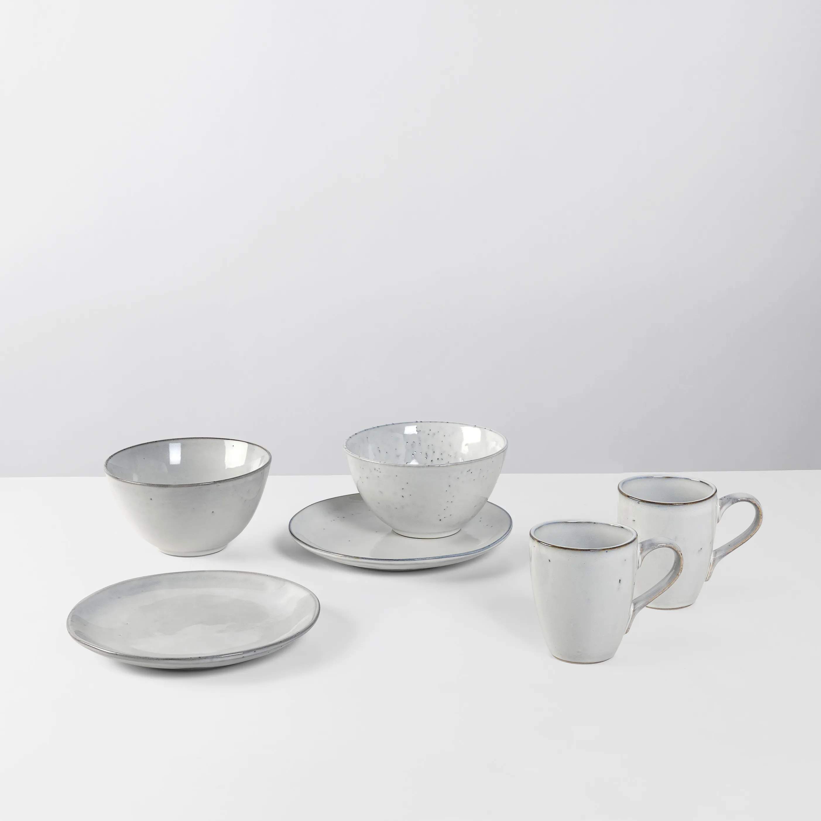 Broste Copenhagen Frokosttallerkener Nordic Sand Morgenmadssæt - 6 dele i 6 stk., 2