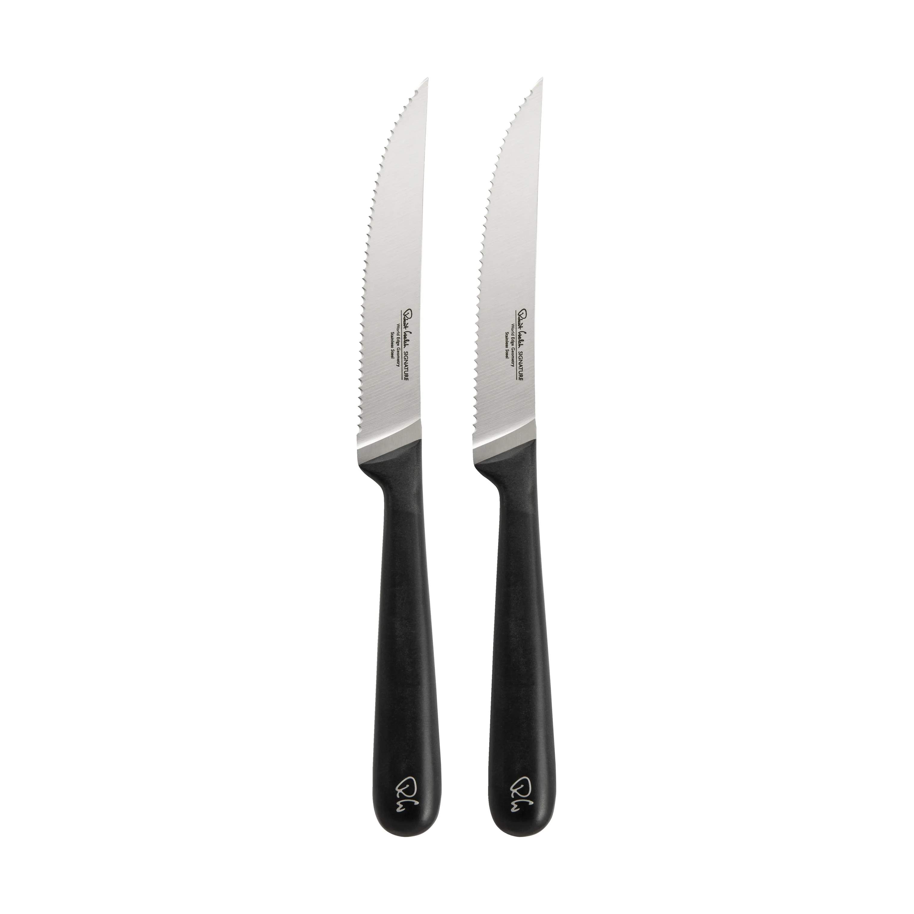 Robert Welch Steakknive Signature Steakkniv - 2 stk. i Sort/rustfrit stål, 1