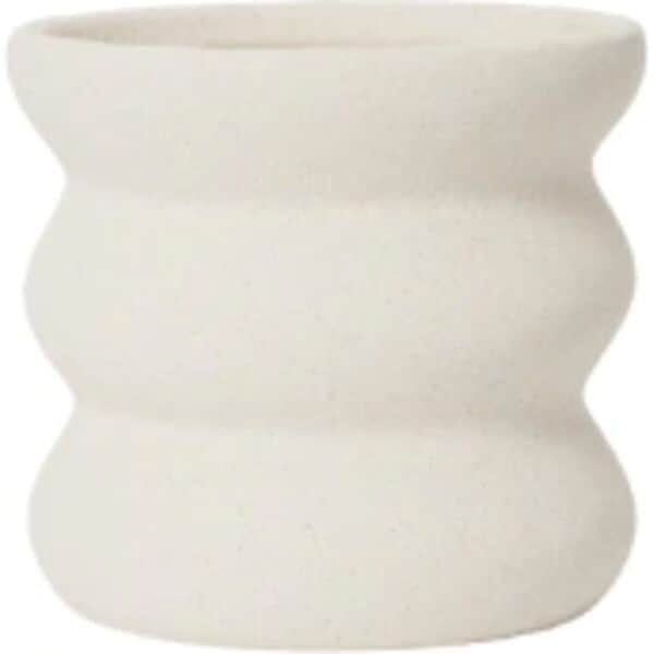 Broste Copenhagen Urtepotteskjulere Minna Urtepotte i Hvid , 12 cm, 1