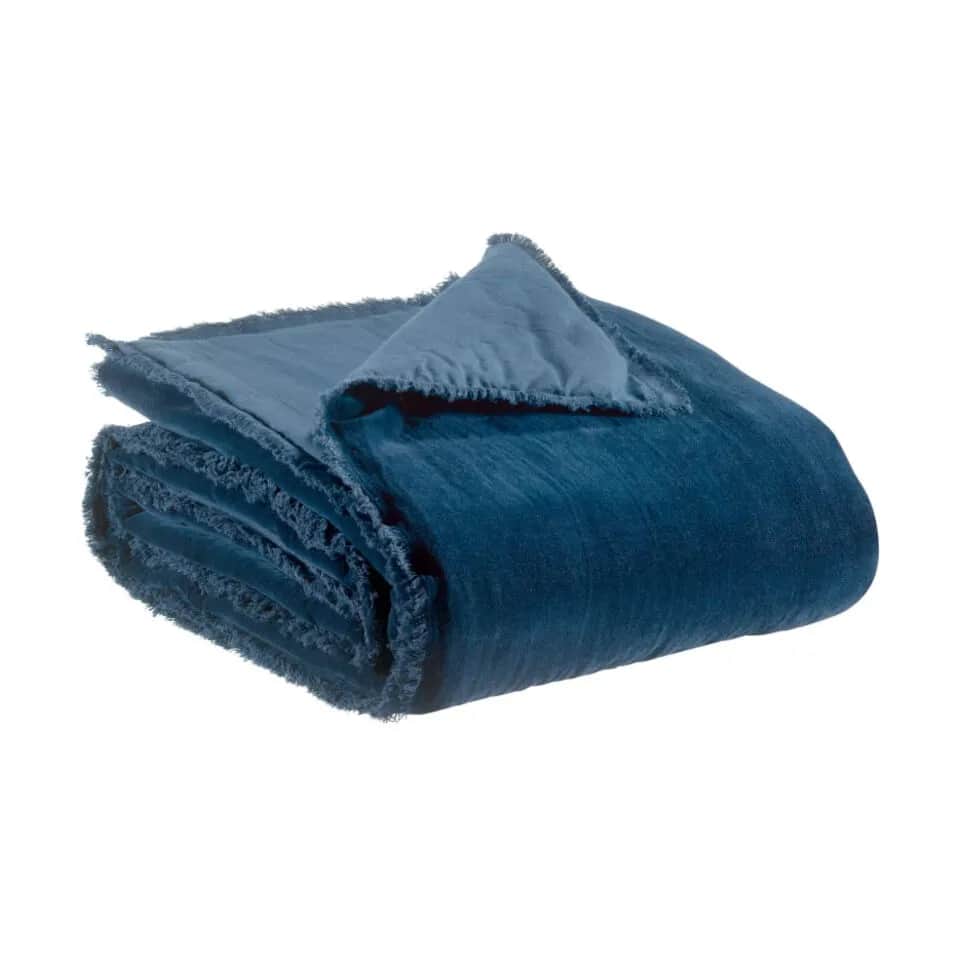 Fara Plaid, blågrøn, large