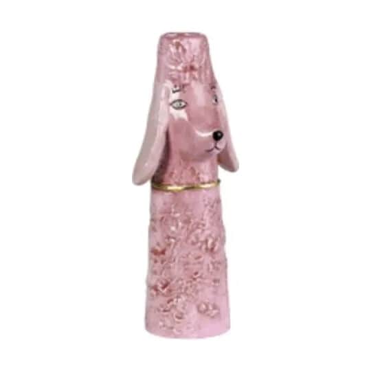 Speedtsberg Vaser Vase - Puddelhund i lyserød, 1