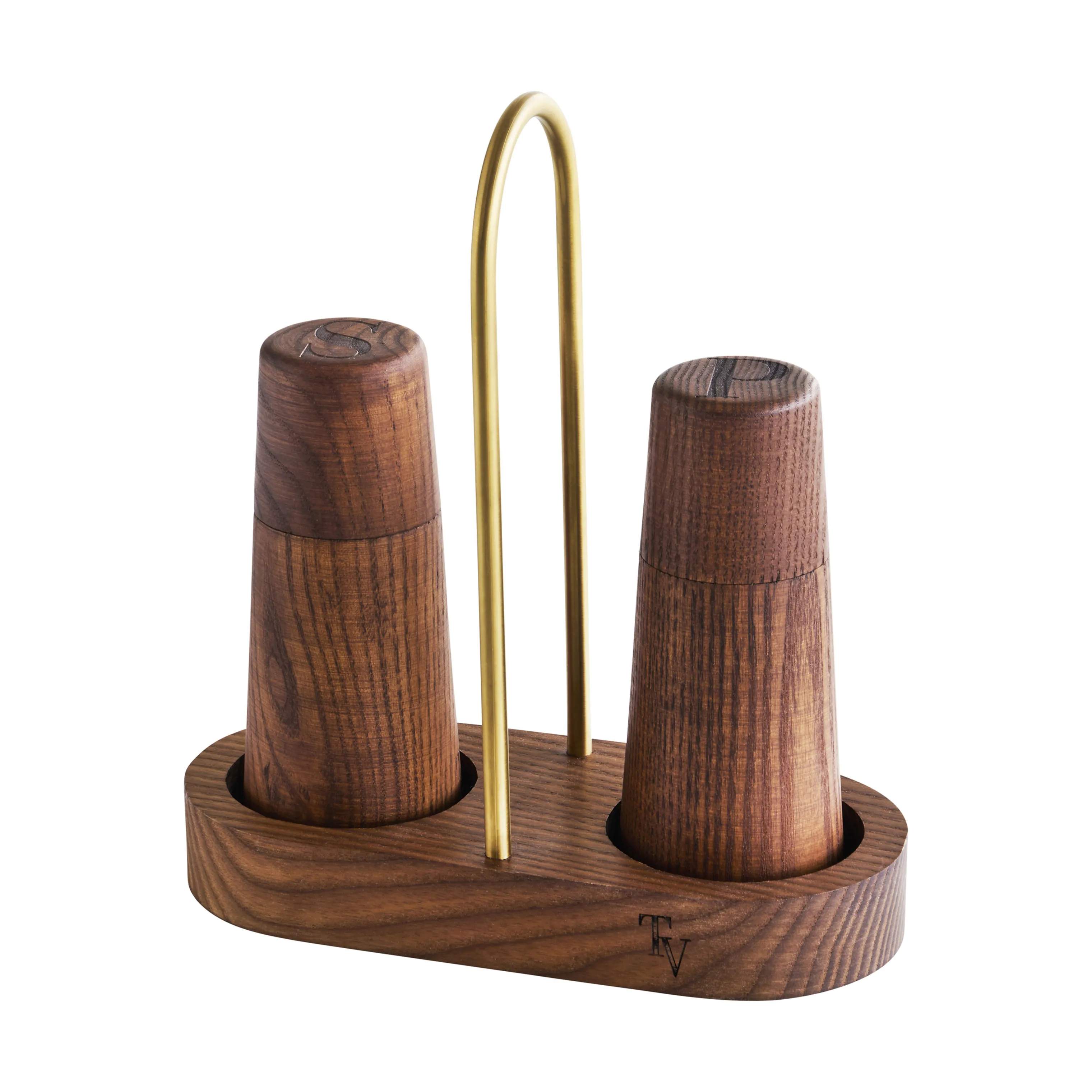 Timm Vladimir Kitchen Kværnholdere Holder til Salt- og pebersæt i træ, 1