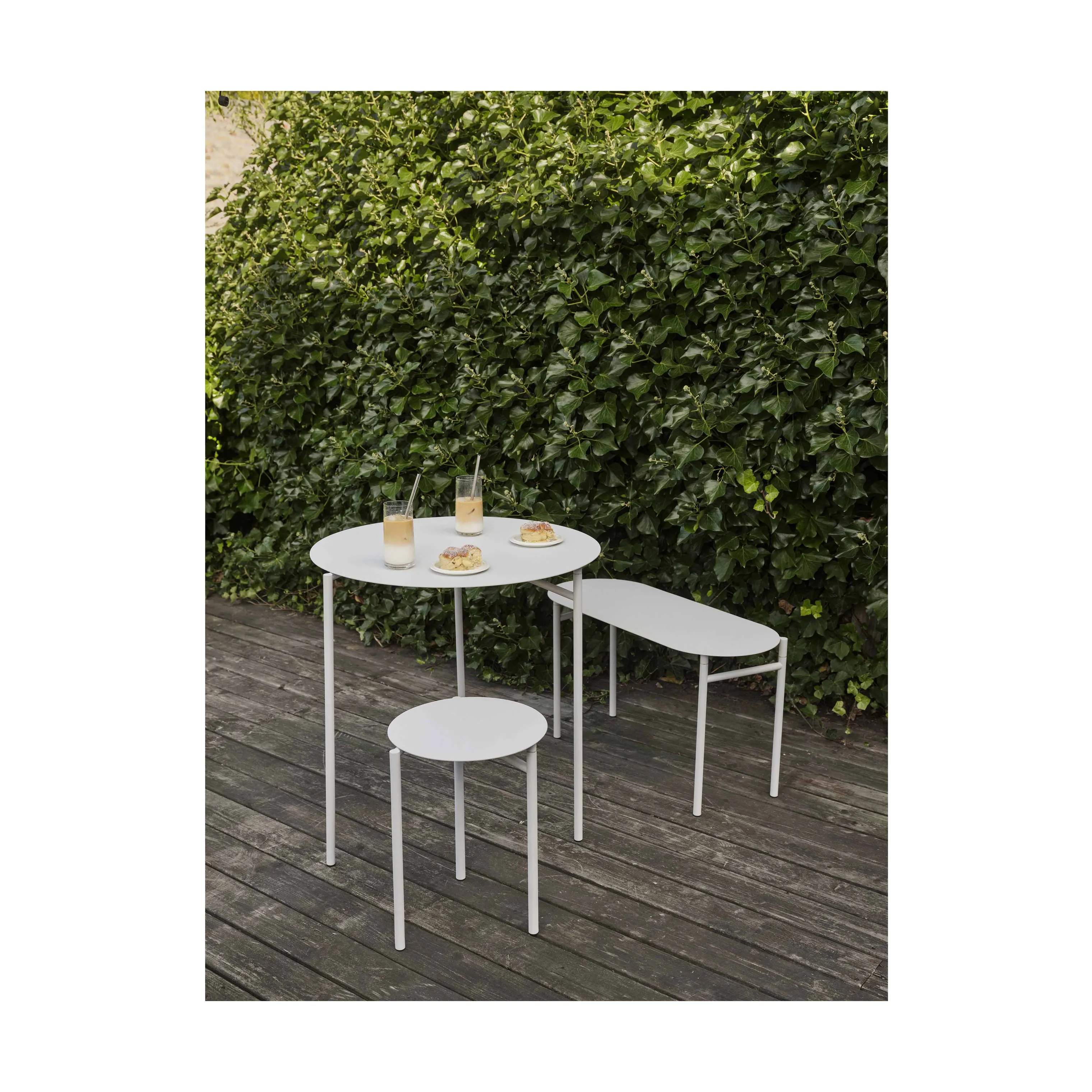 Zone Skamler Disc Skammel i Soft Grey, 2