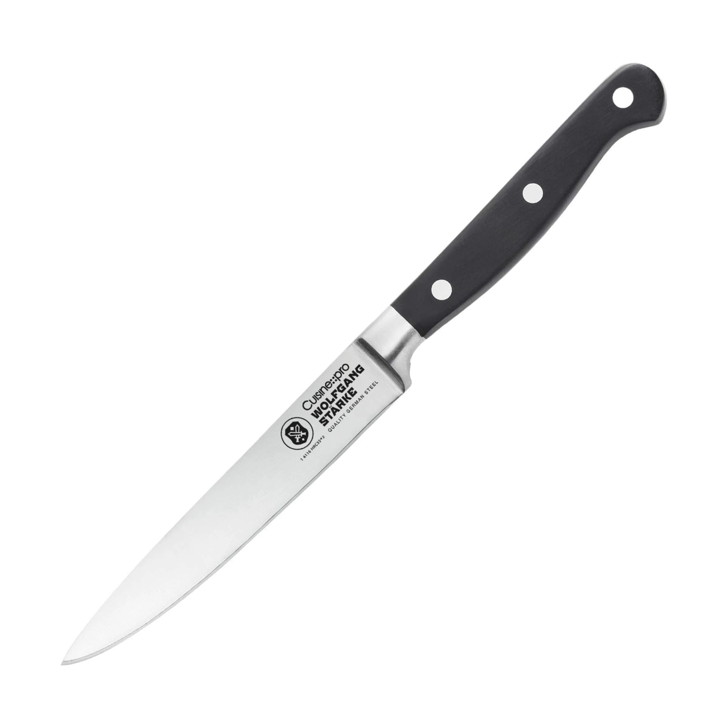 Wolfgang Starke Universalkniv, sølvfarvet/sort, large