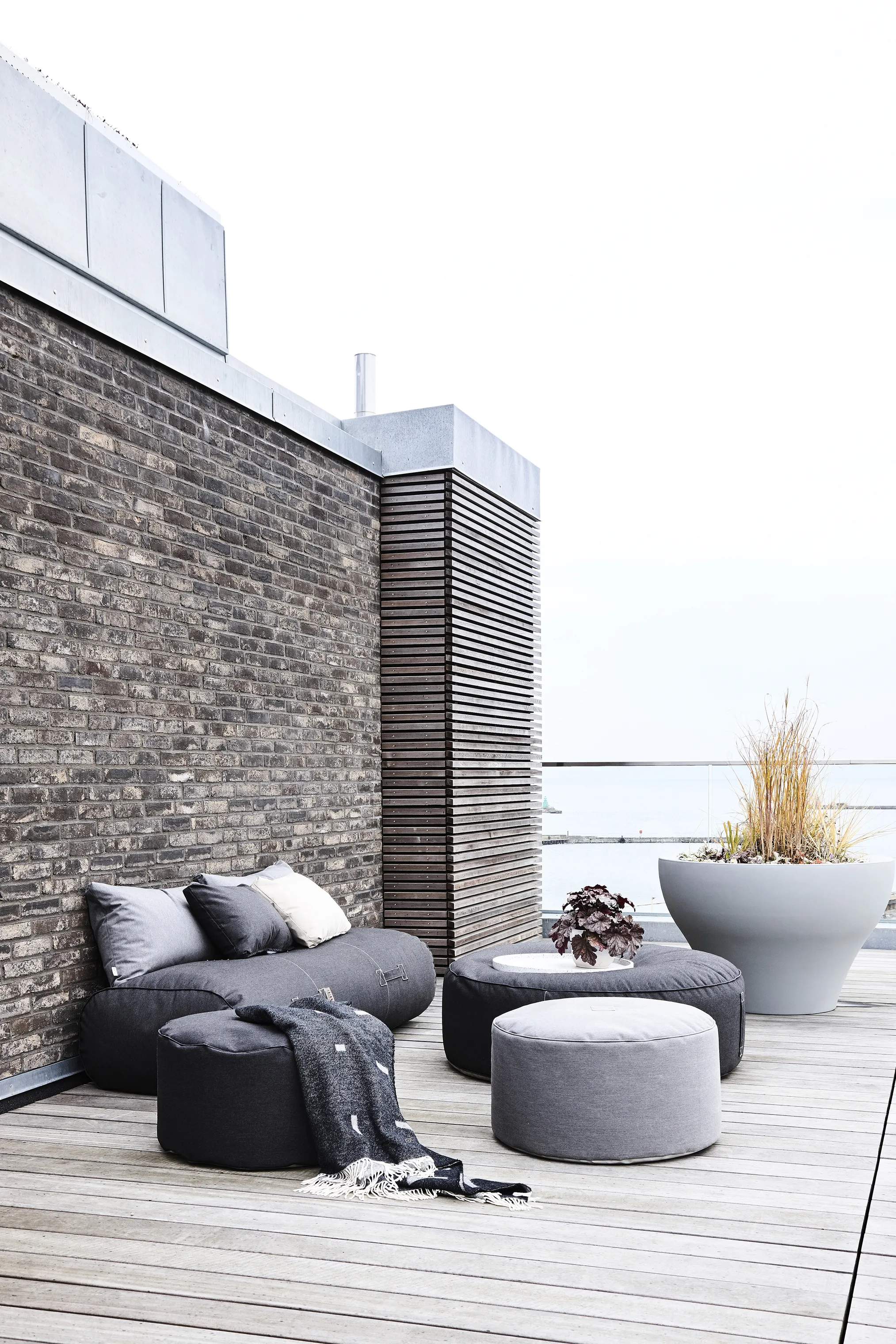 TRIMM Copenhagen Loungestole Tiny Moon Puf i Graphite, 3