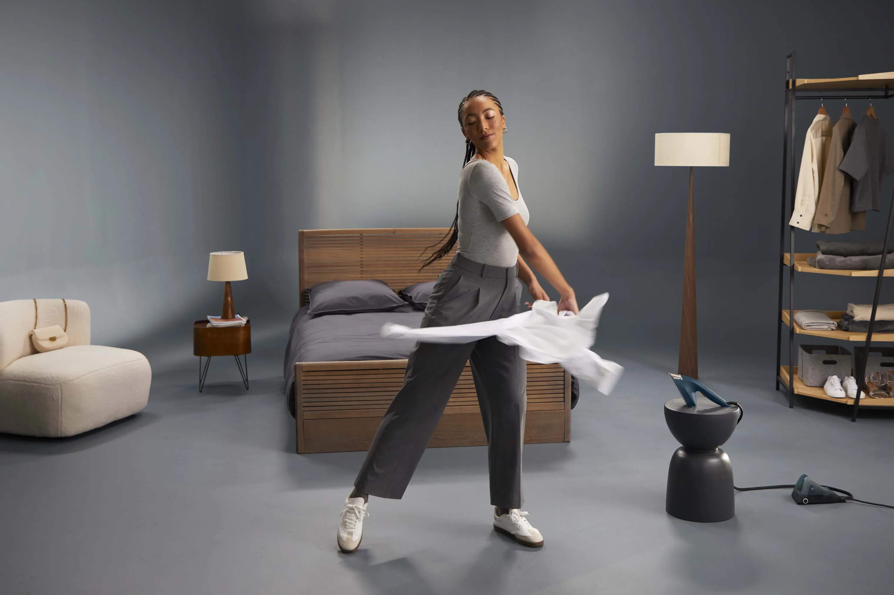 Tefal Strygejern Duo Force Dampsæt - 2 dele i Deep Dive Blue, 10