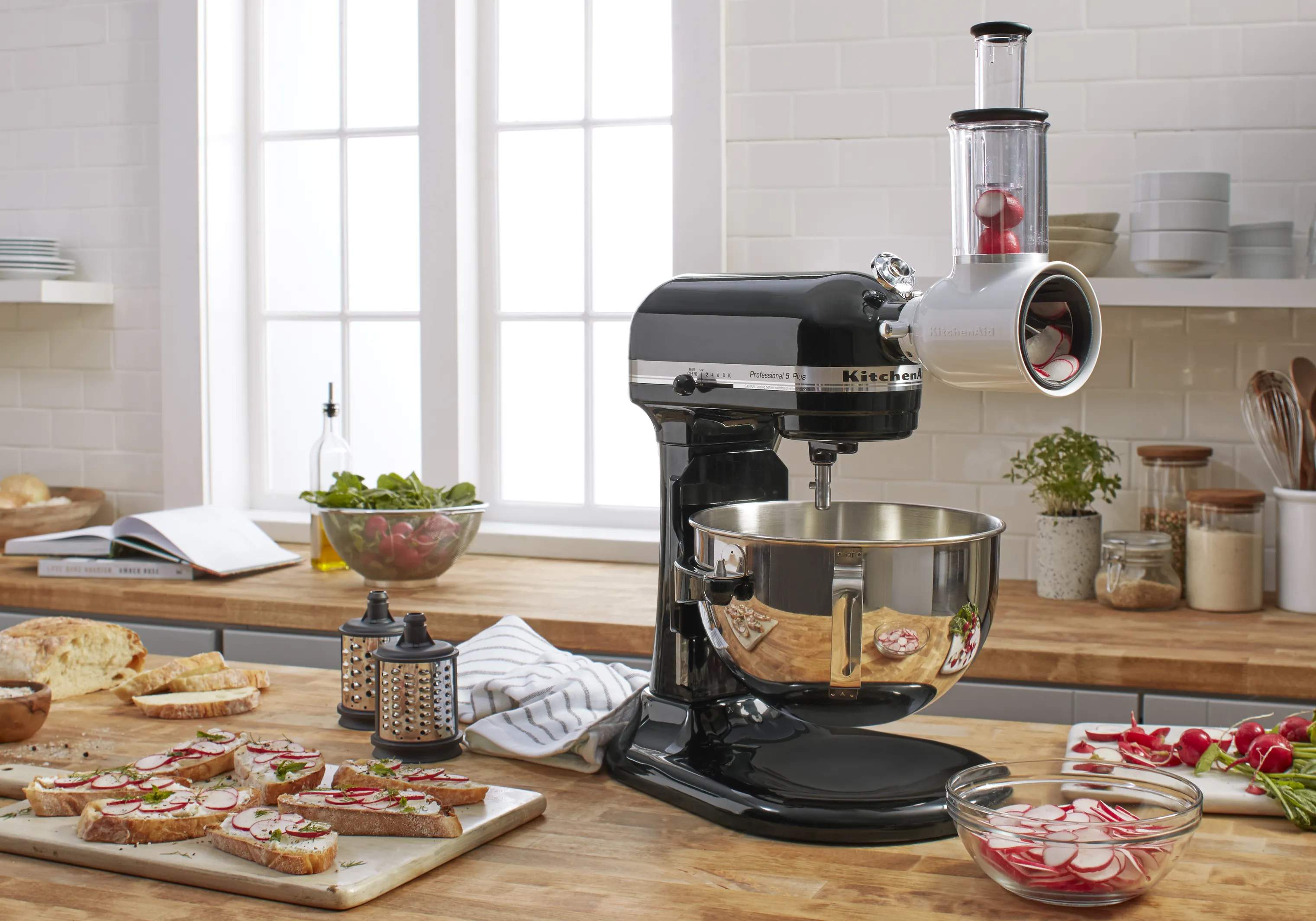 KitchenAid Tilbehør til røremaskiner Artisan Fresh Prep Råkostjern i Hvid, 3