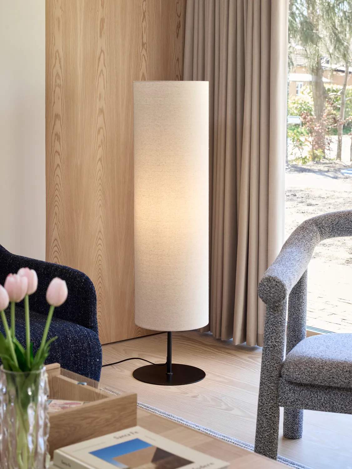 Hübsch Gulvlamper Sable Gulvlampe i Sand, 4