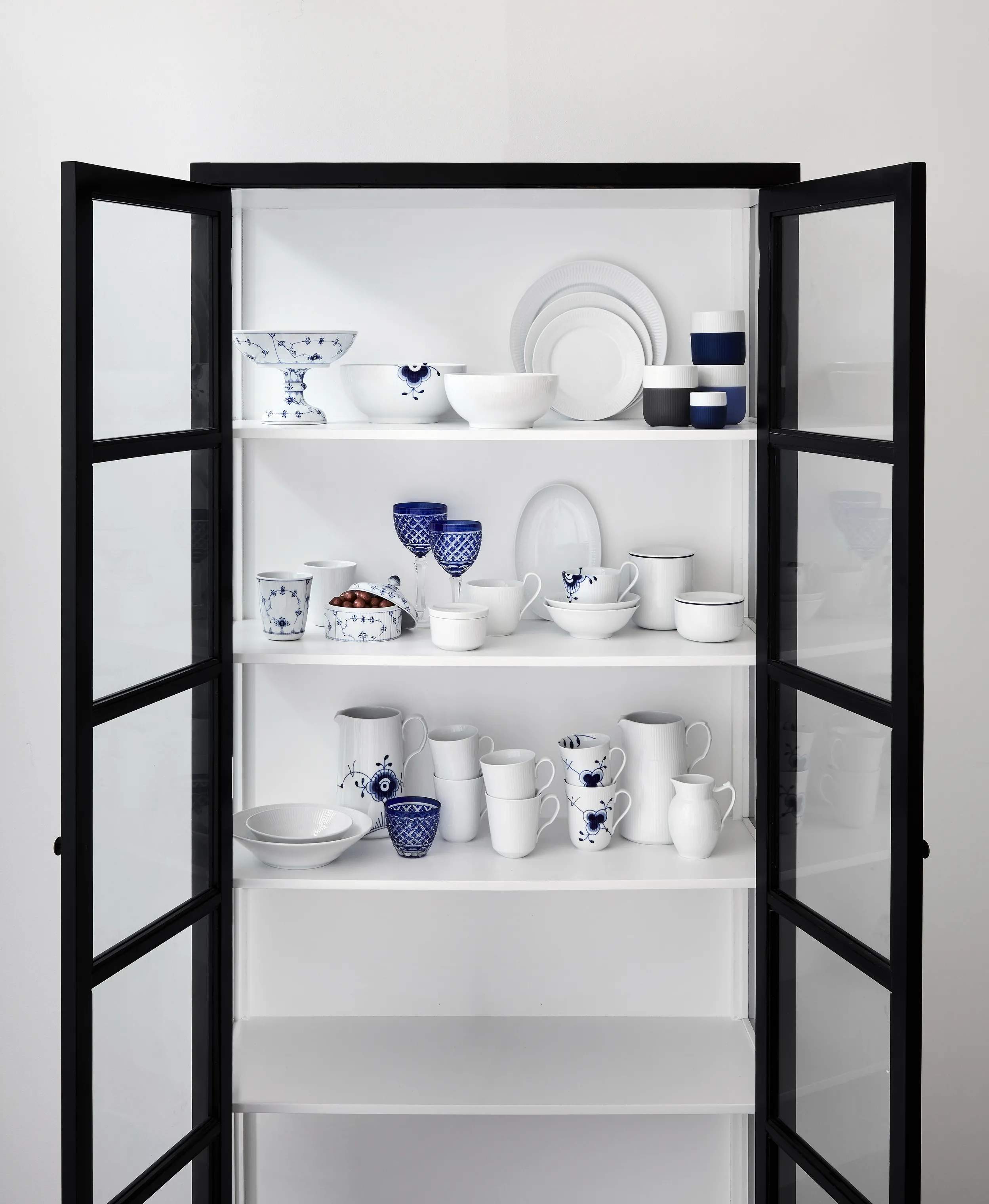 Royal Copenhagen Asietter Hvid Riflet Asiet i Hvid, 2