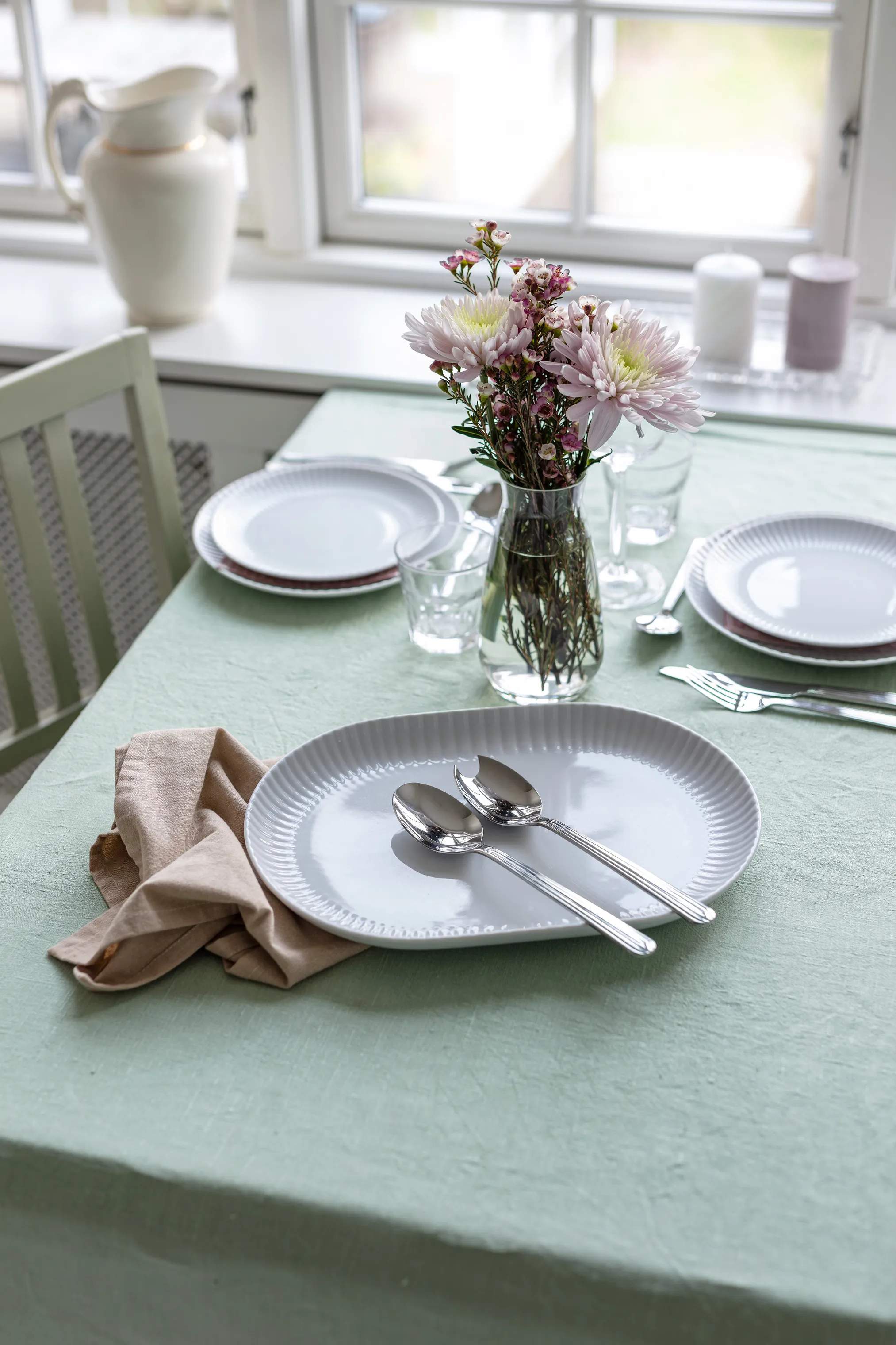 CASA Living Salatbestik Daisy Salatbestik - 2 dele i Stål, 2