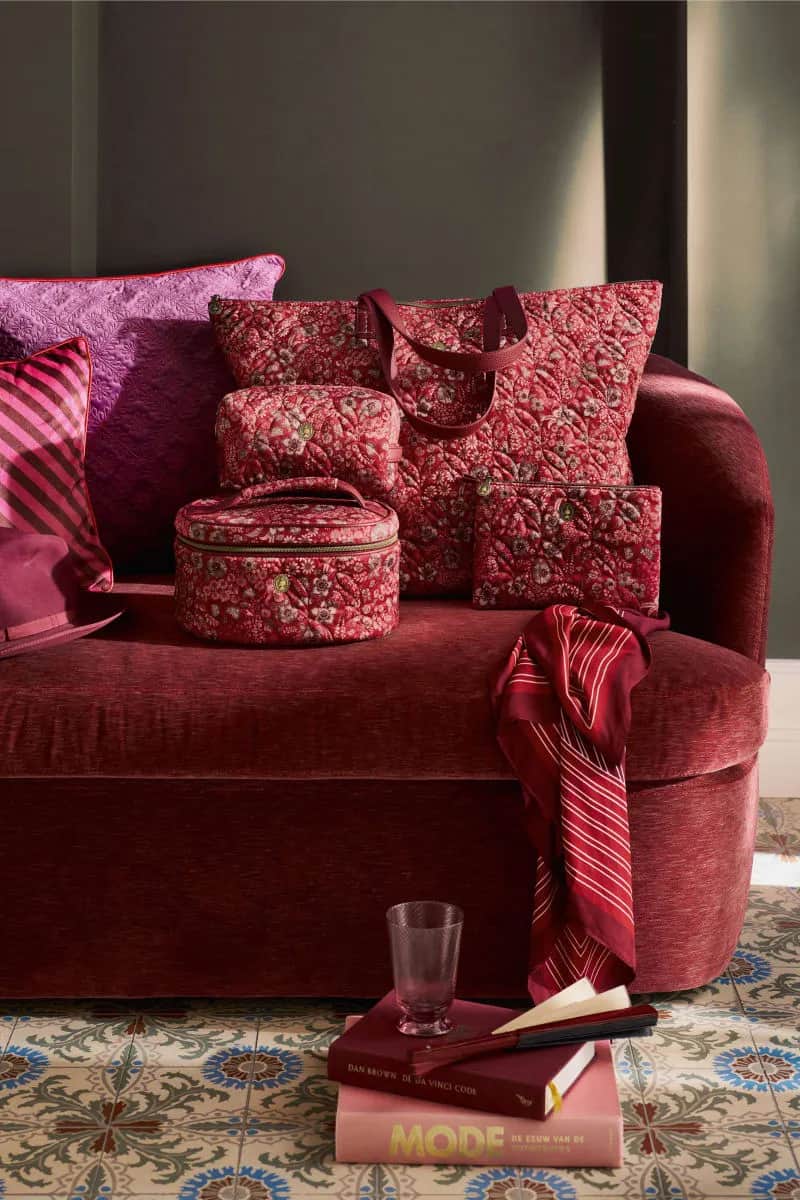 PIP Studio Toilettasker Coco Kosmetiktaske i Pink bloom, 3