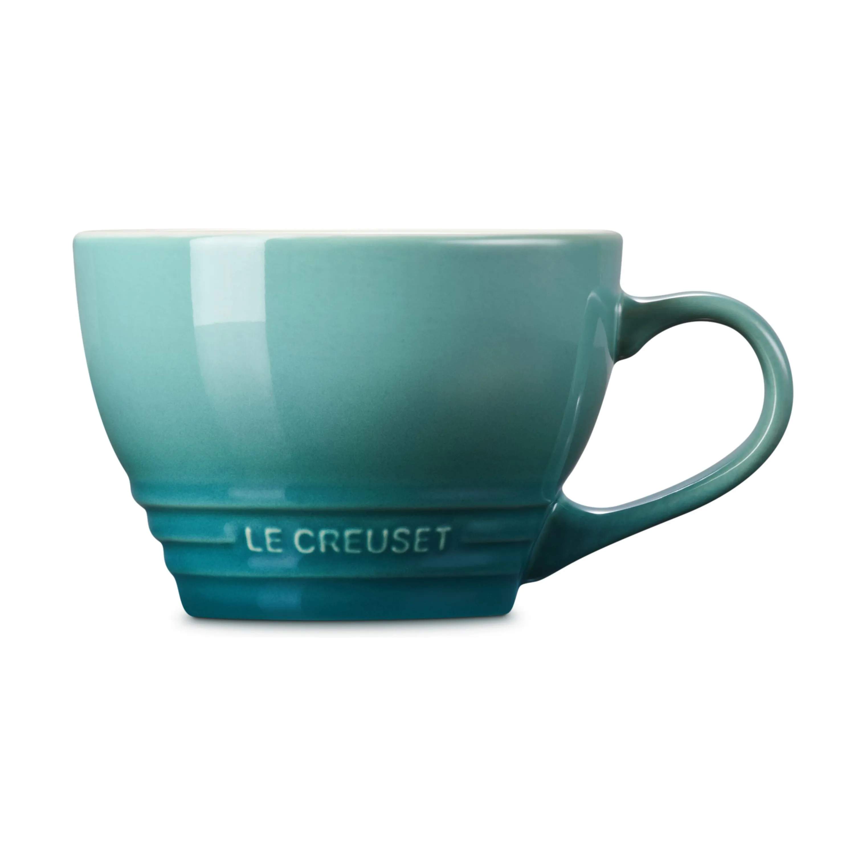 Le Creuset Krus og kopper med hank Signature Jumbokop i Bleu Riviera, 1