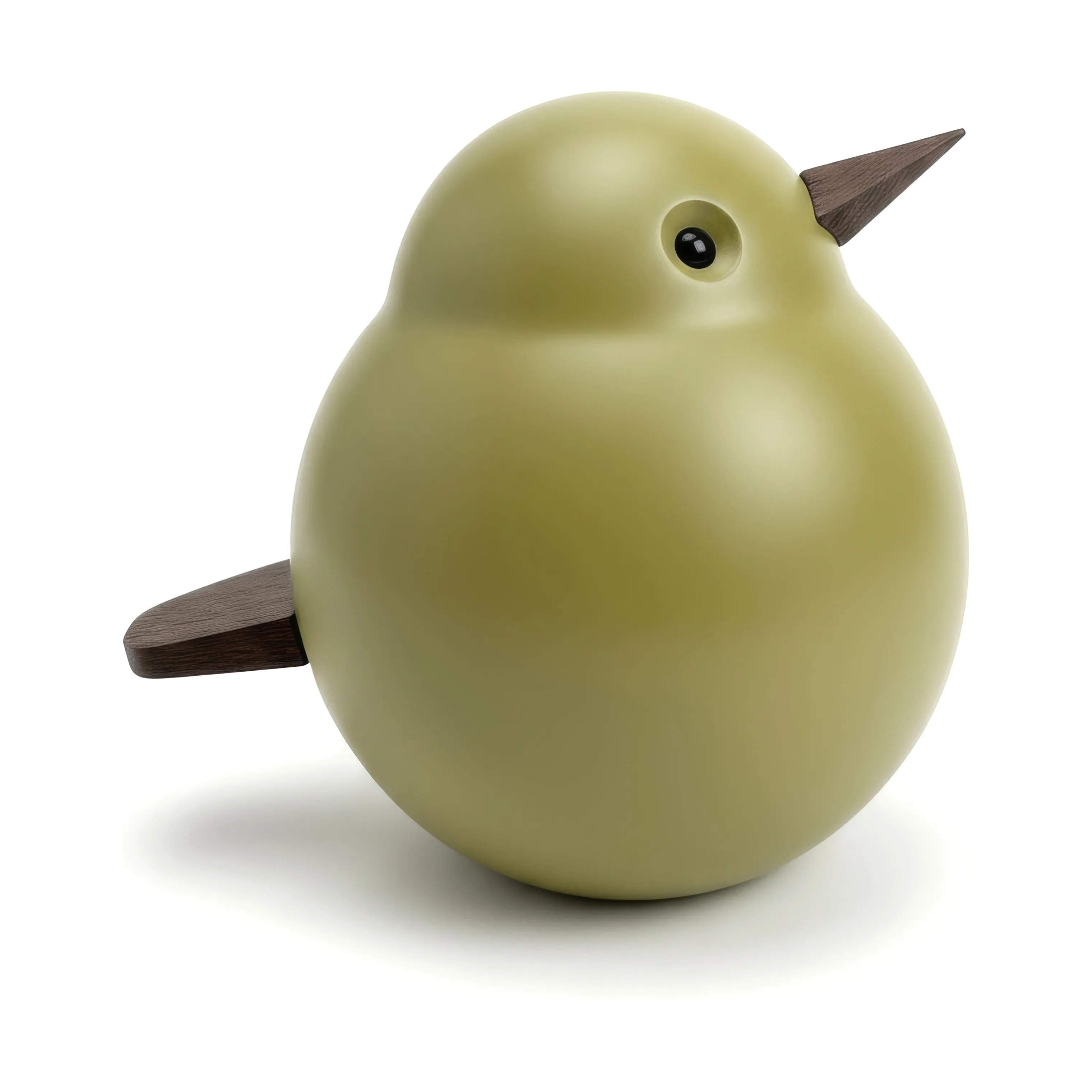 Novoform Dyrefigurer Figur - Spurvefar i Moss Green, 10 cm, 1