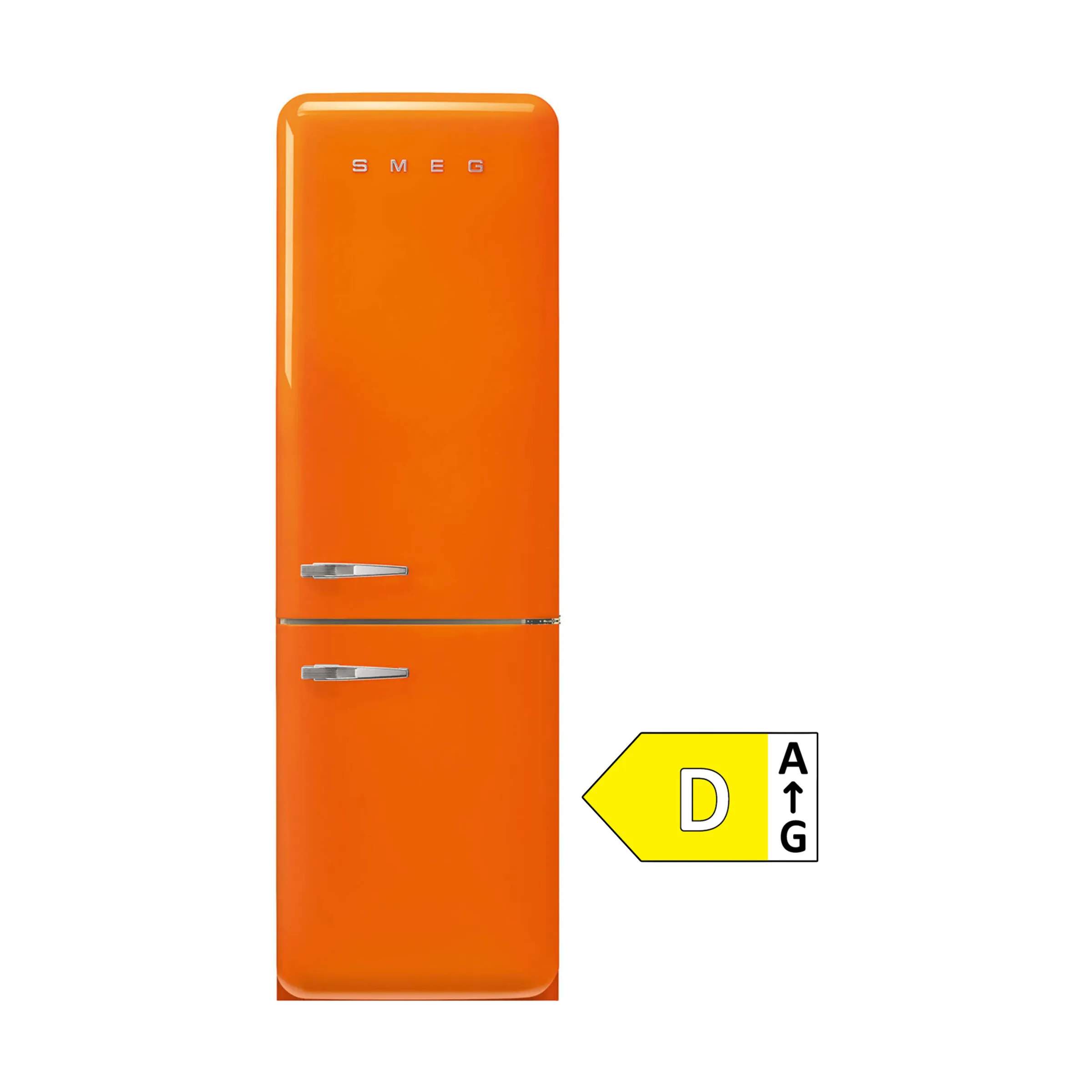 Smeg Køleskabe 50's Style Kølefryseskab i Orange, 1