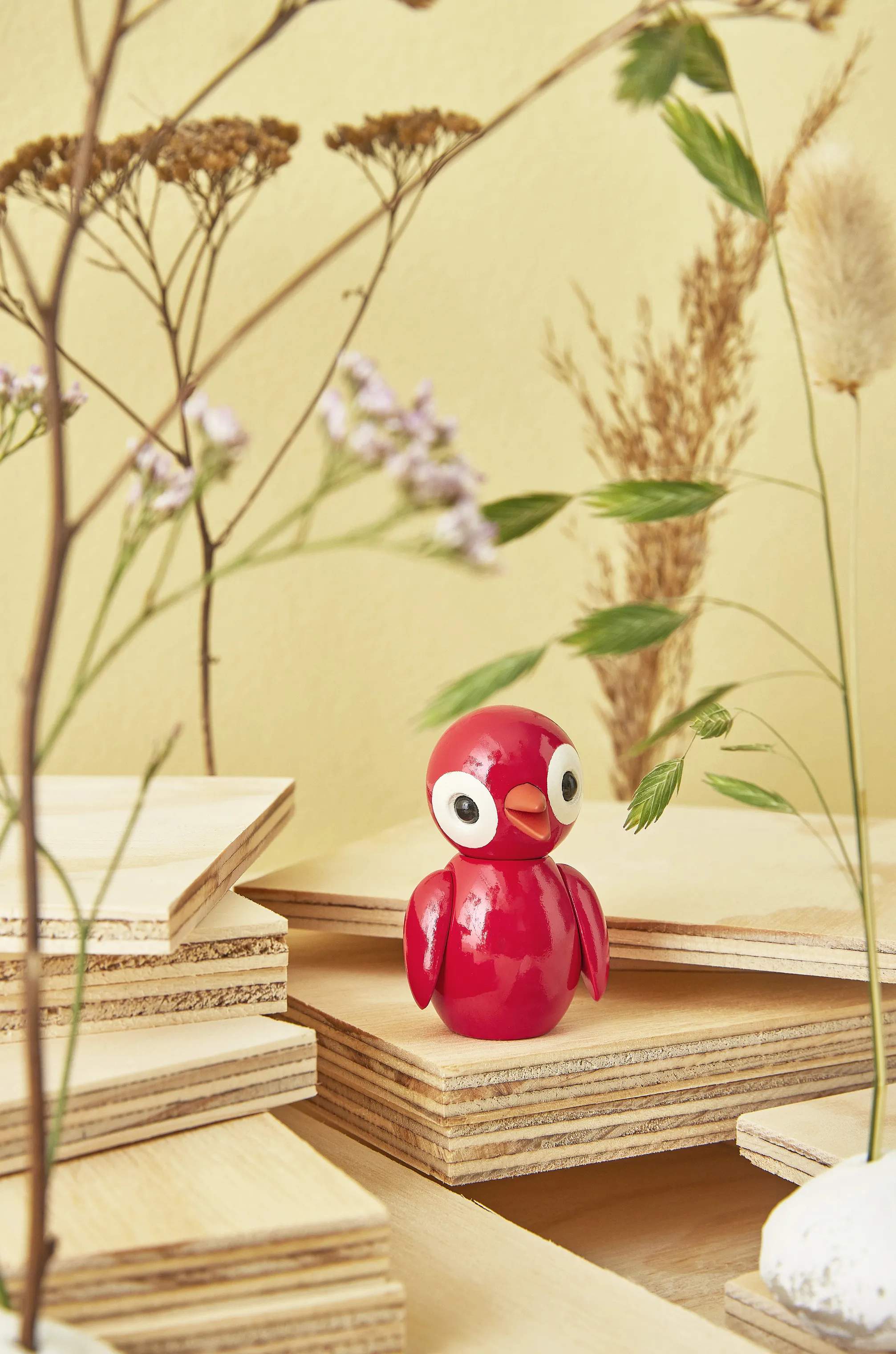 Spring Copenhagen Dyrefigurer Fugl - Remarkable Red i Rød, 2