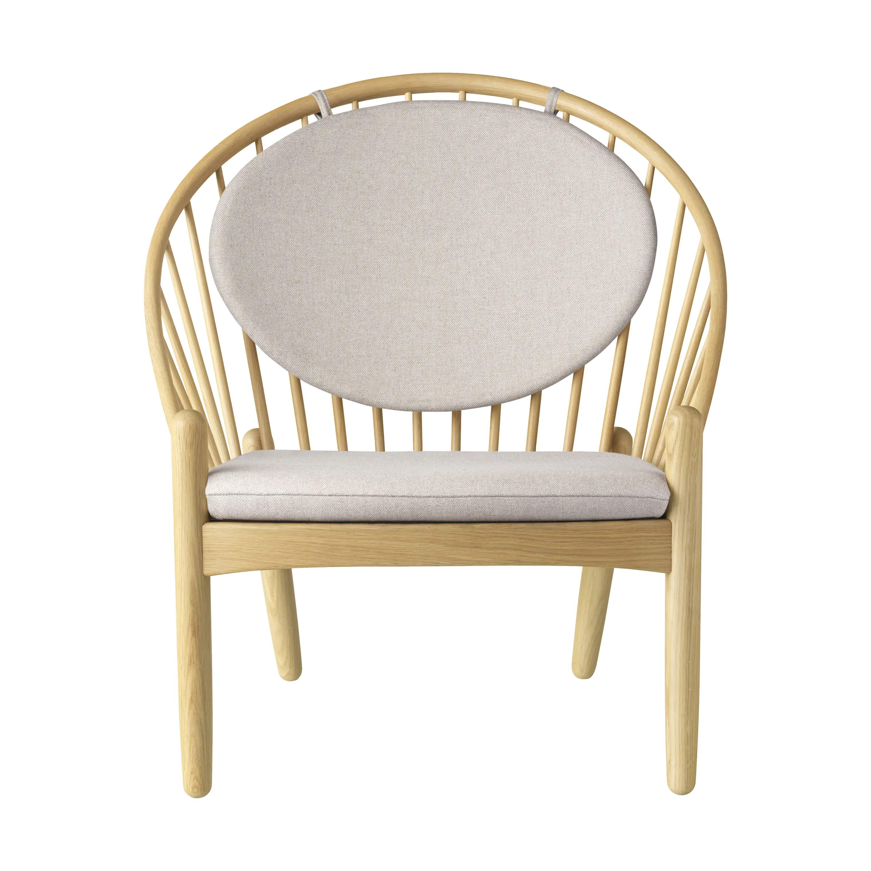 J166 Jørna Lænestol, lys beige/natur, large