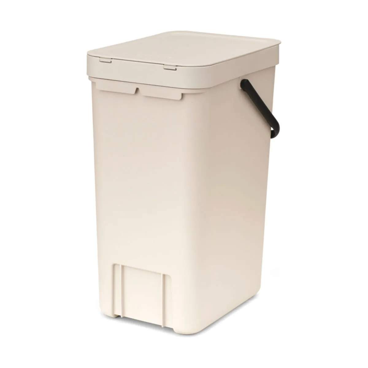 Brabantia Spande uden pedal Sort & Go Affaldsspand i Soft Beige, 16 L, 1