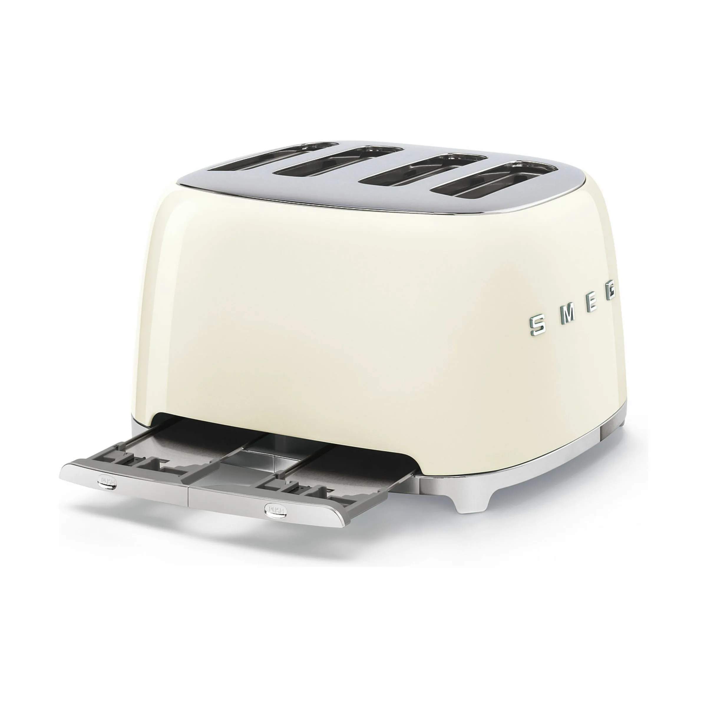 Smeg Brødristere 50's Style Brødrister TSF03CREU i Creme, 33 cm, 4