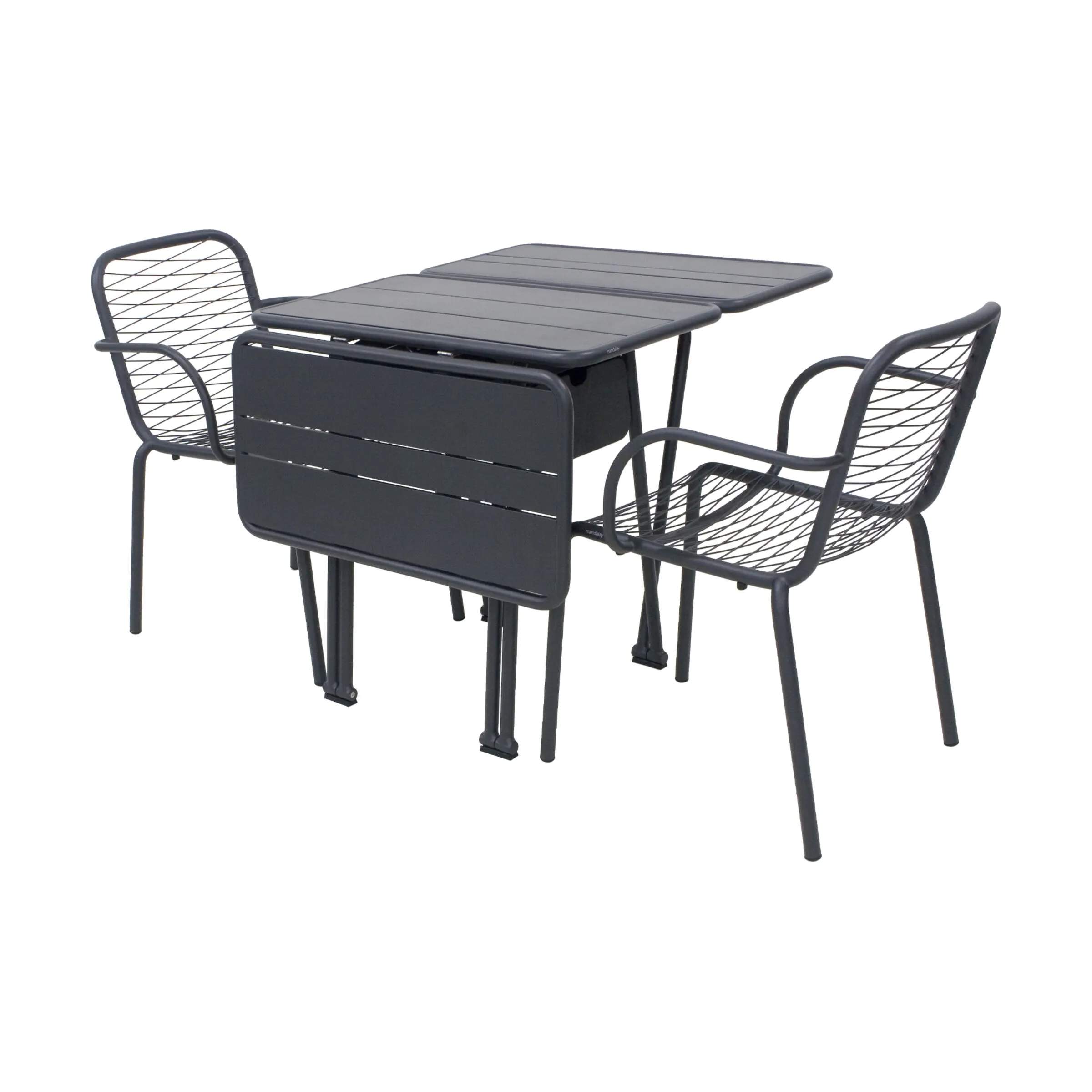 Mandalay Havemøbelsæt Ivy Havesæt - 3 dele i antracit, 1