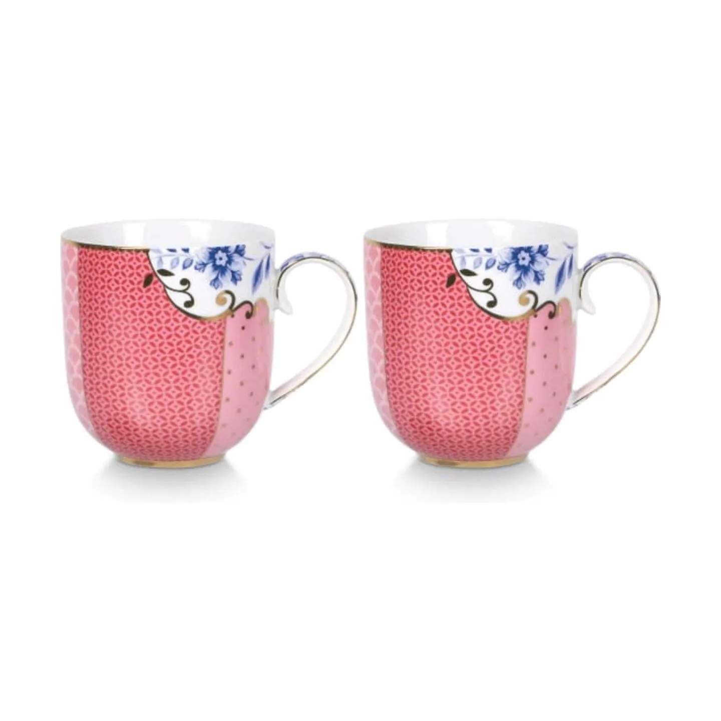 PIP Studio Krus og kopper med hank Royal Krus - 2 stk. i Pink, 1