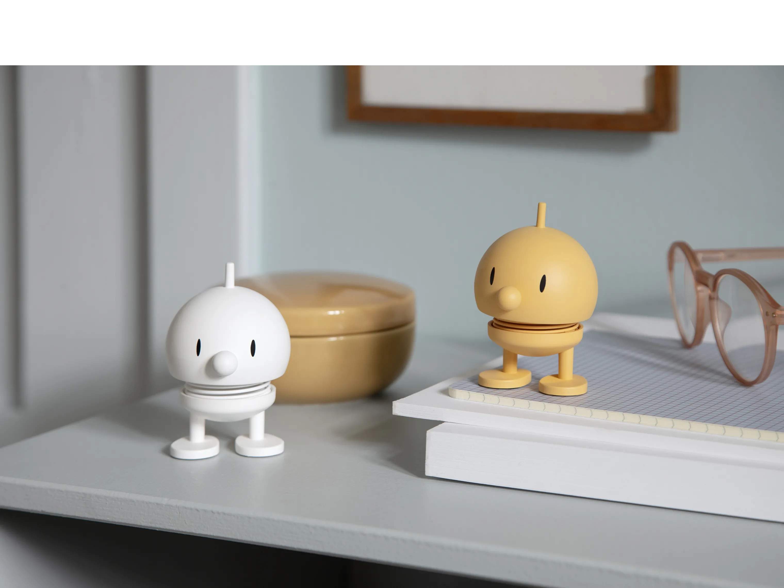 Hoptimist Øvrige figurer Bumble - Soft i White, 7,6 cm, 2