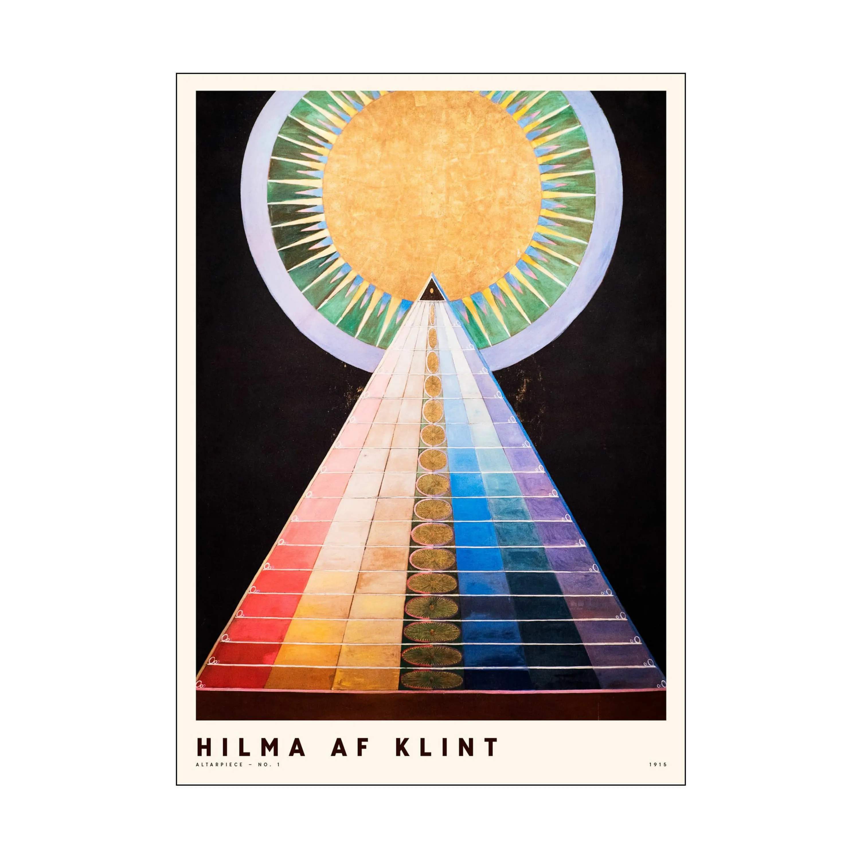Hilma af Klint Plakat - Altarpiece no. 01, multifarvet, large