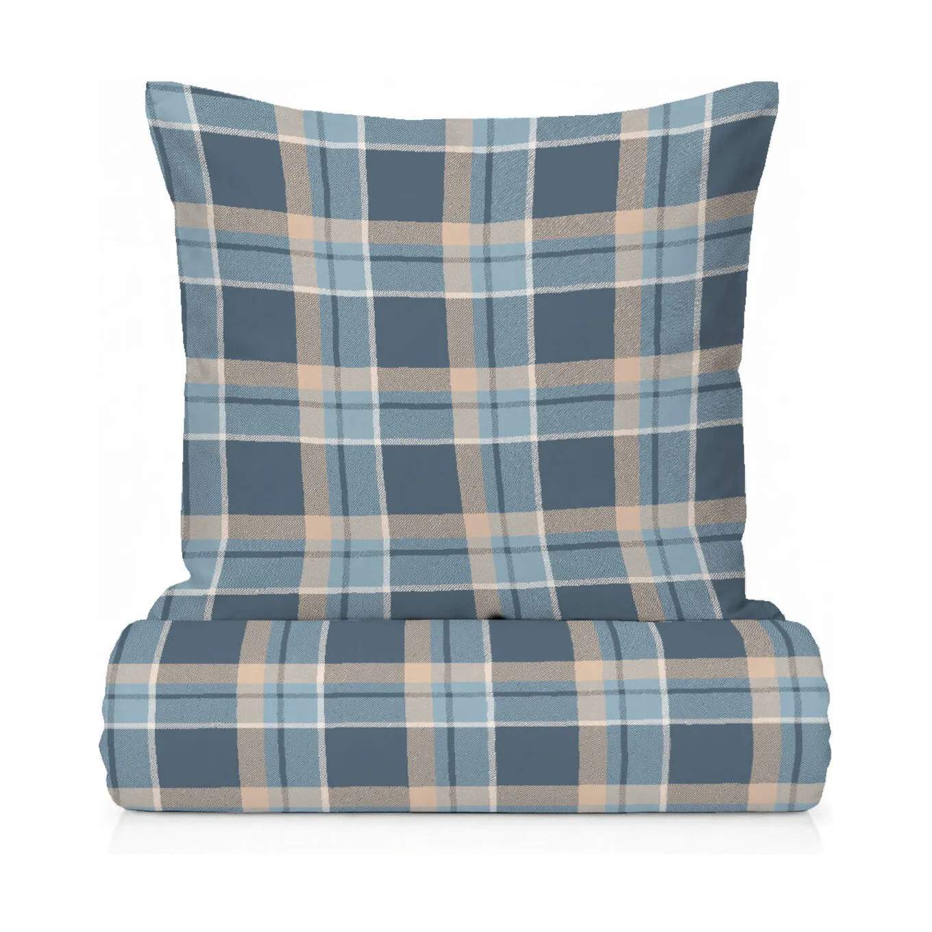 CASA Living Sengetøj Sengetøj i turkis, B140 x L220 cm, 1