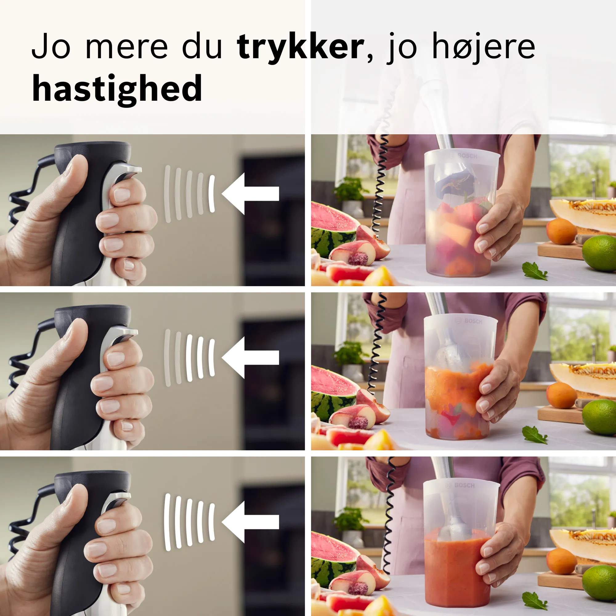 Bosch Stavblendere ErgoMaster MSM8M936 Stavblender i staal, 2