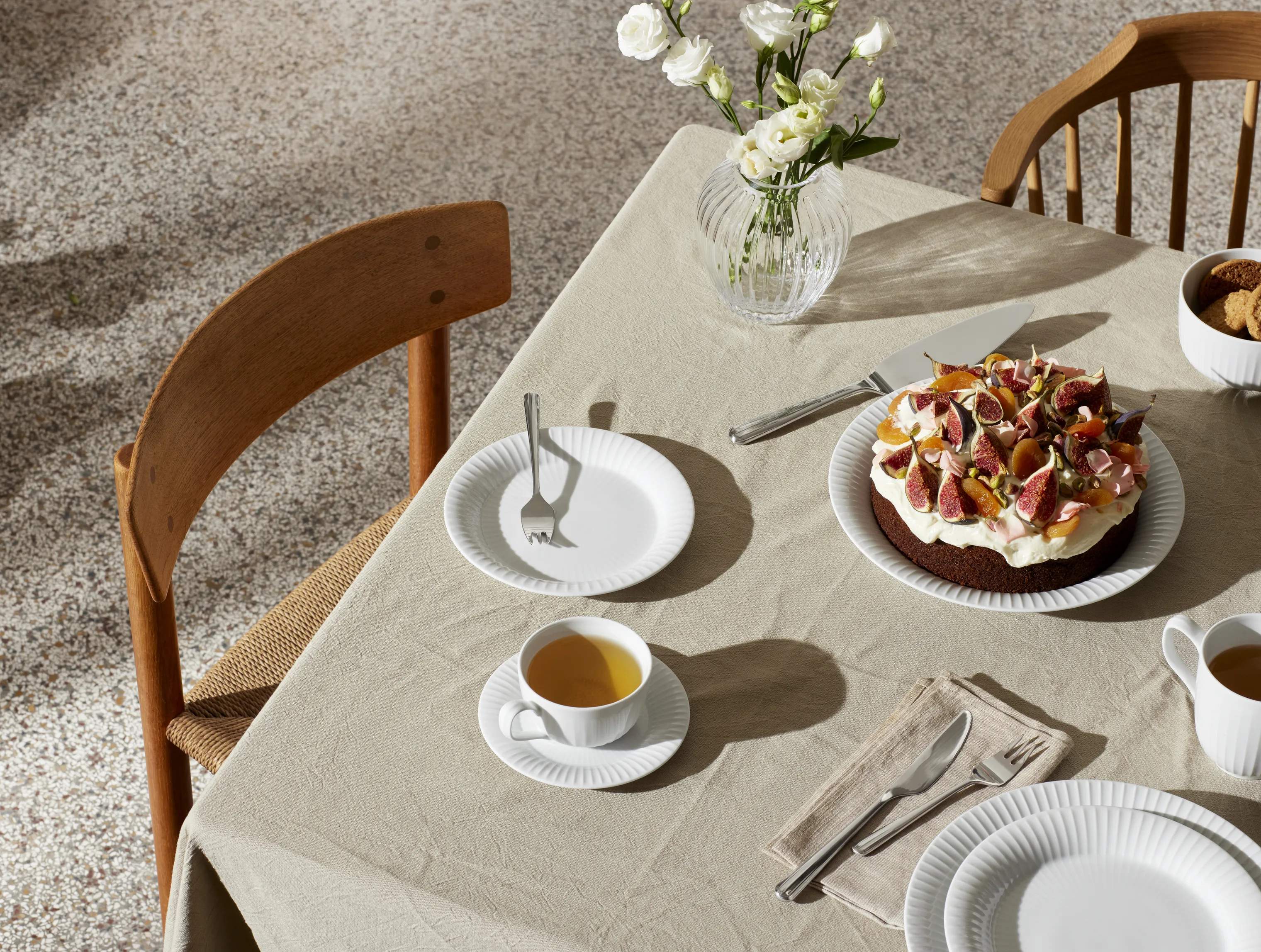 Kähler Frokosttallerkener Hammershøi Frokosttallerken i Hvid, 22 cm, 6