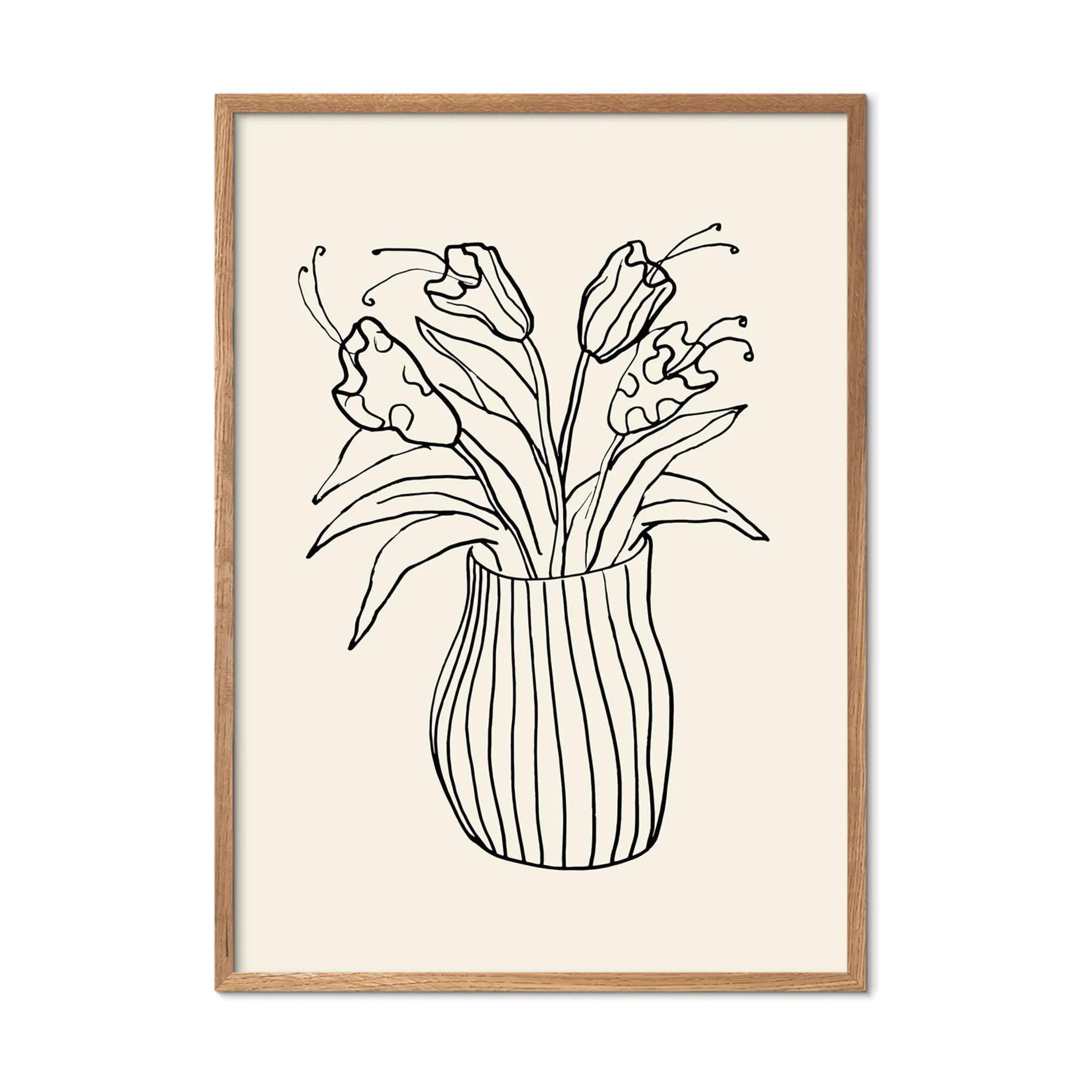 Poster&Frame Plakater Plakat - Vase Sketch i B30 x L40 cm, 3
