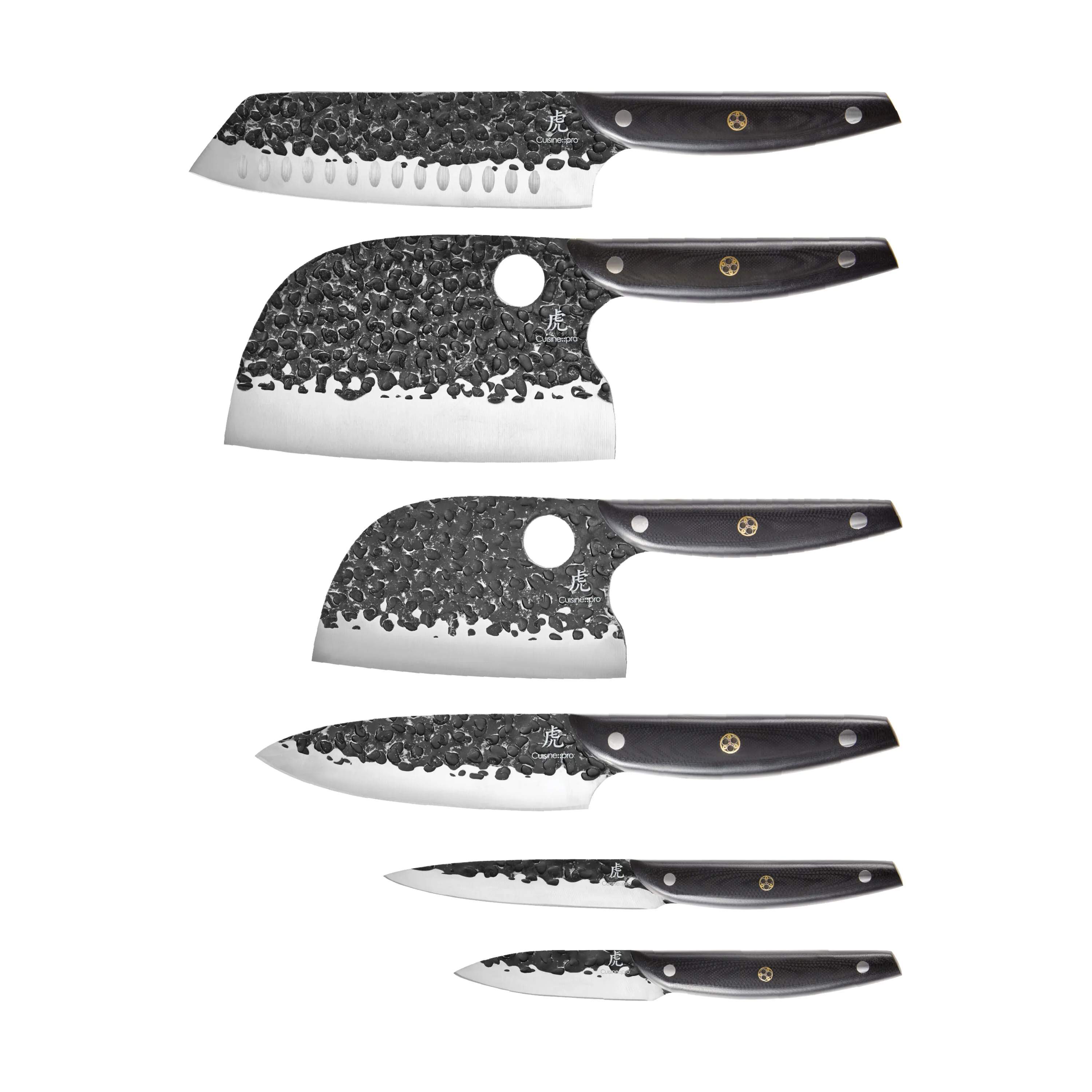 THE CUSTOM CHEF™ Knivblokke med knive Cuisine::pro Kuro Kiba Cuisine::pro® Kuroi Kiba™ Knivblok - 7 dele i Black, 4