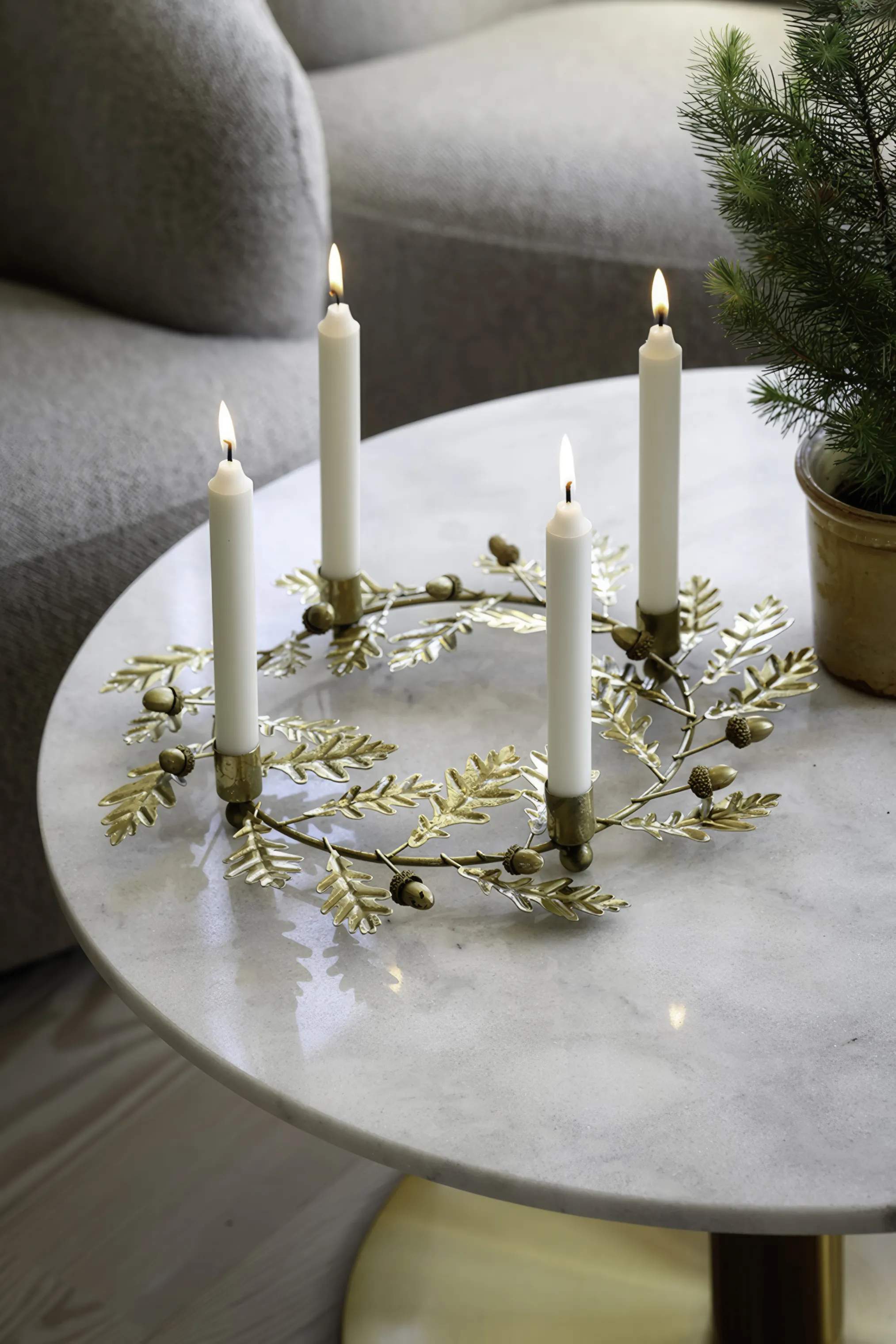 Casa Christmas Jule- og adventsstager Adventsstage i Guld, 2