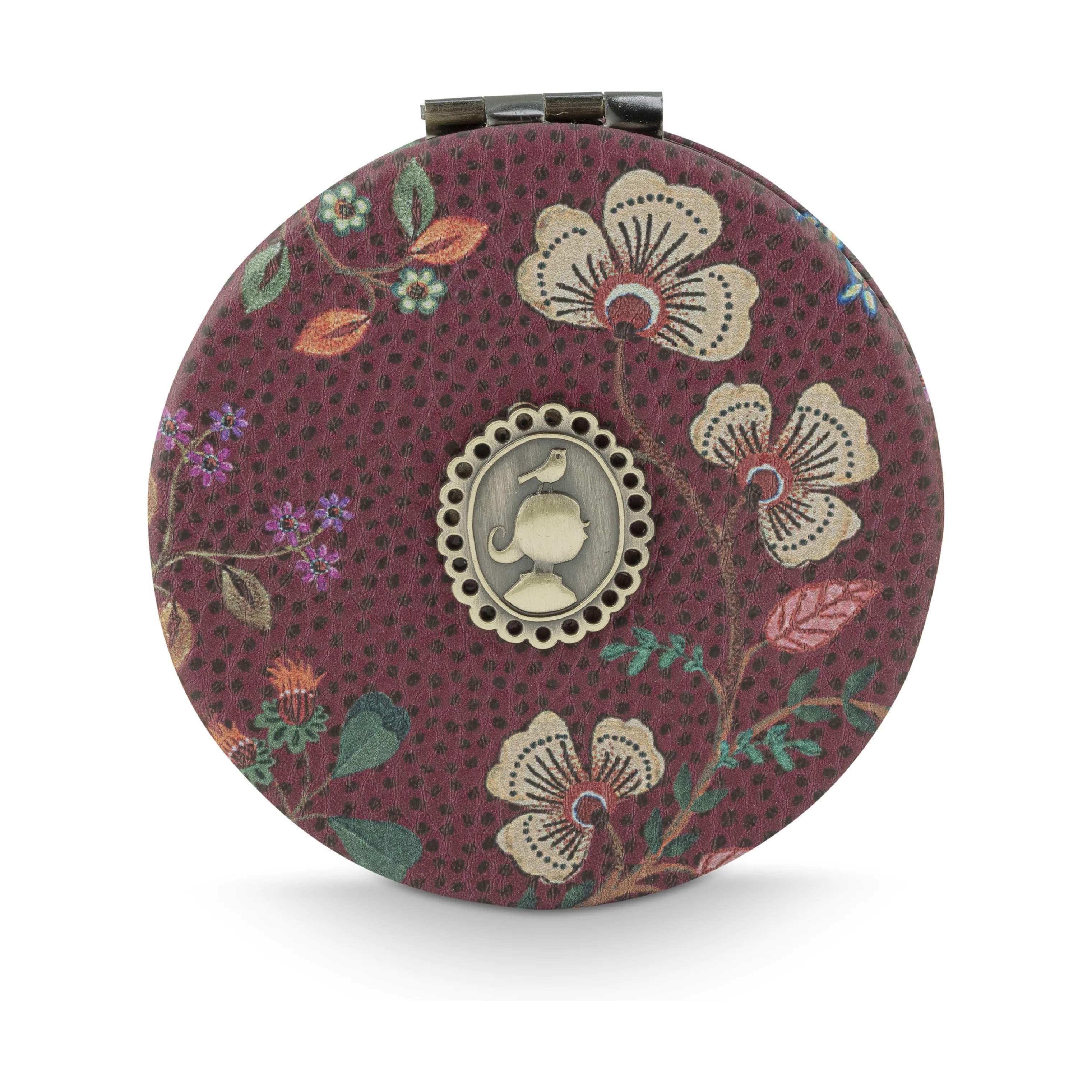 PIP Studio Makeupspejle Cosmetic Bags Lommespejl - Flora Bangelore i Dark Pink, 1