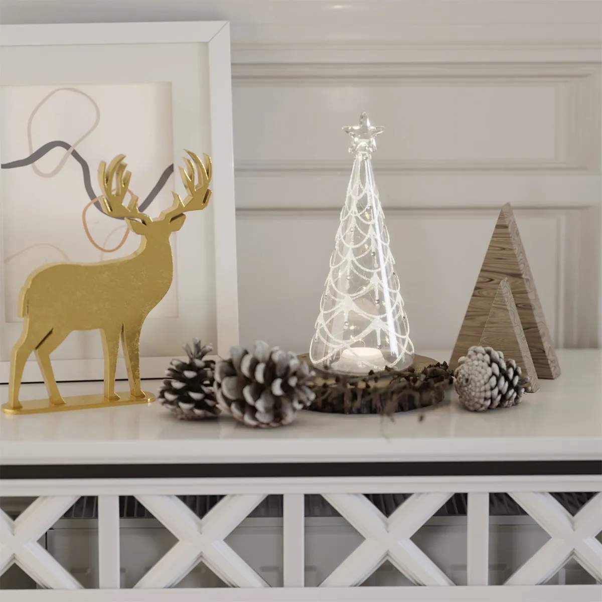 Deluxe Homeart LED-lys LED Juletræ i klar, 3