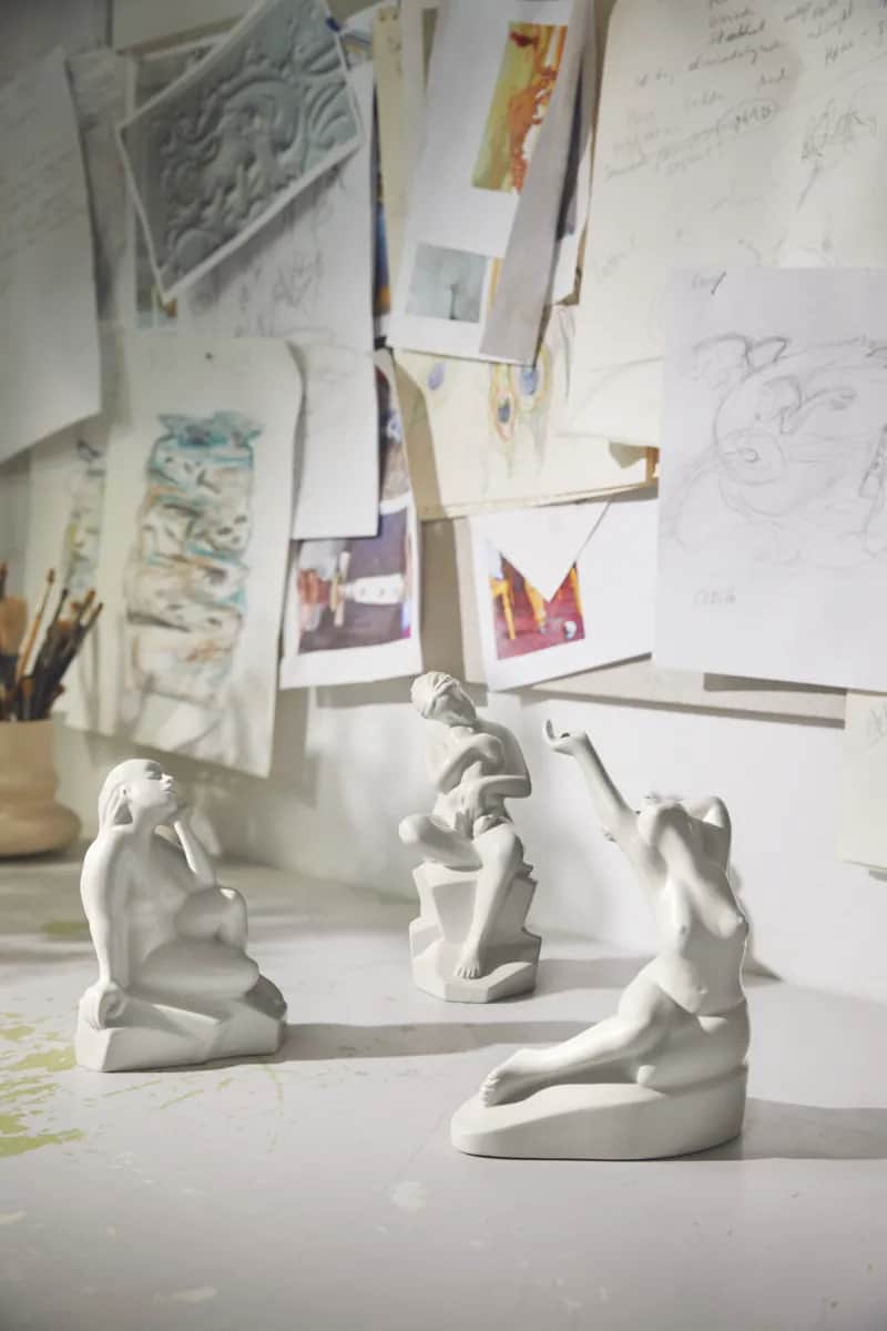 Kähler Øvrige figurer Moments of Being Silent Change Figur i Hvid, 3