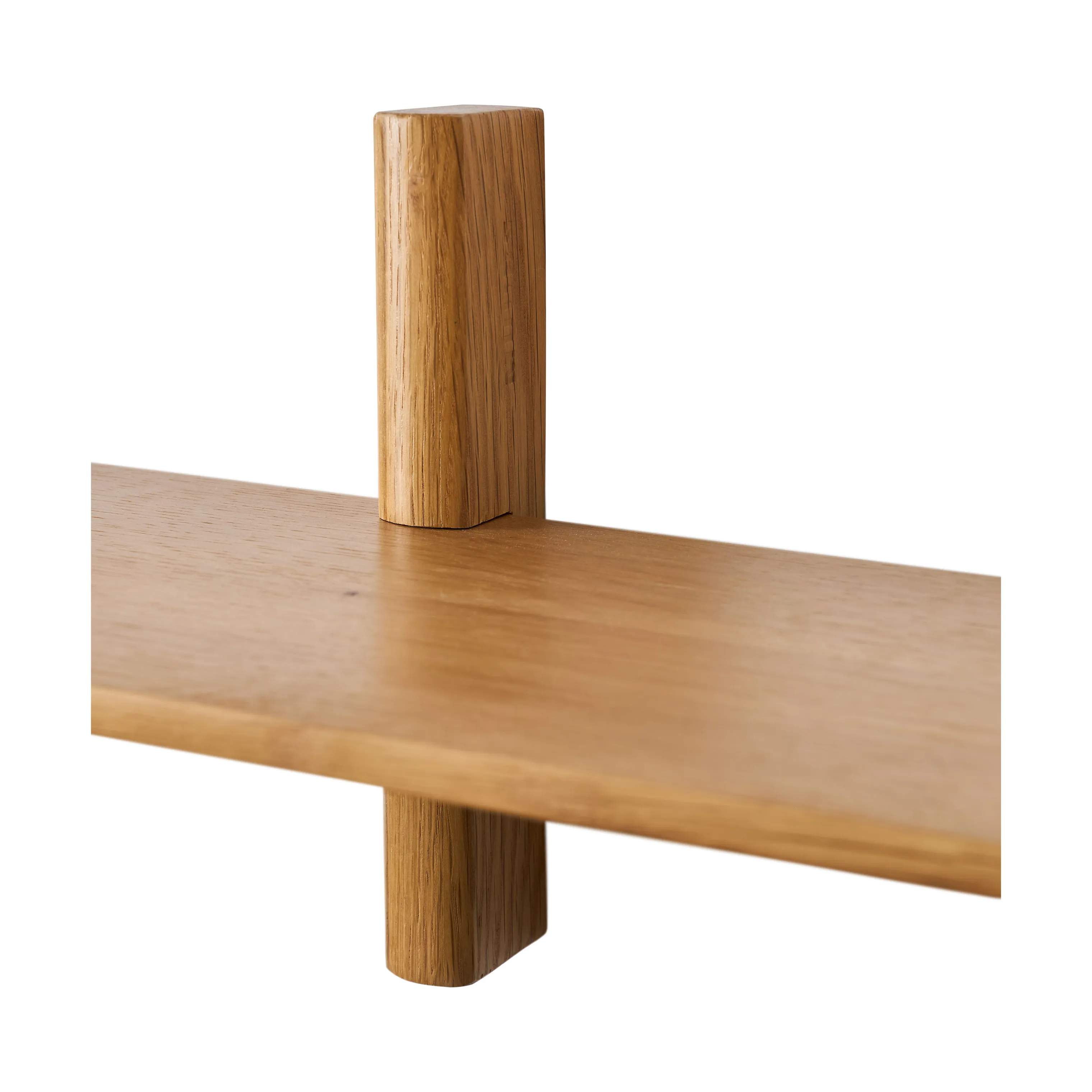Muubs Hylder Noir Hylde i Natural, H22 x B90 cm, 4