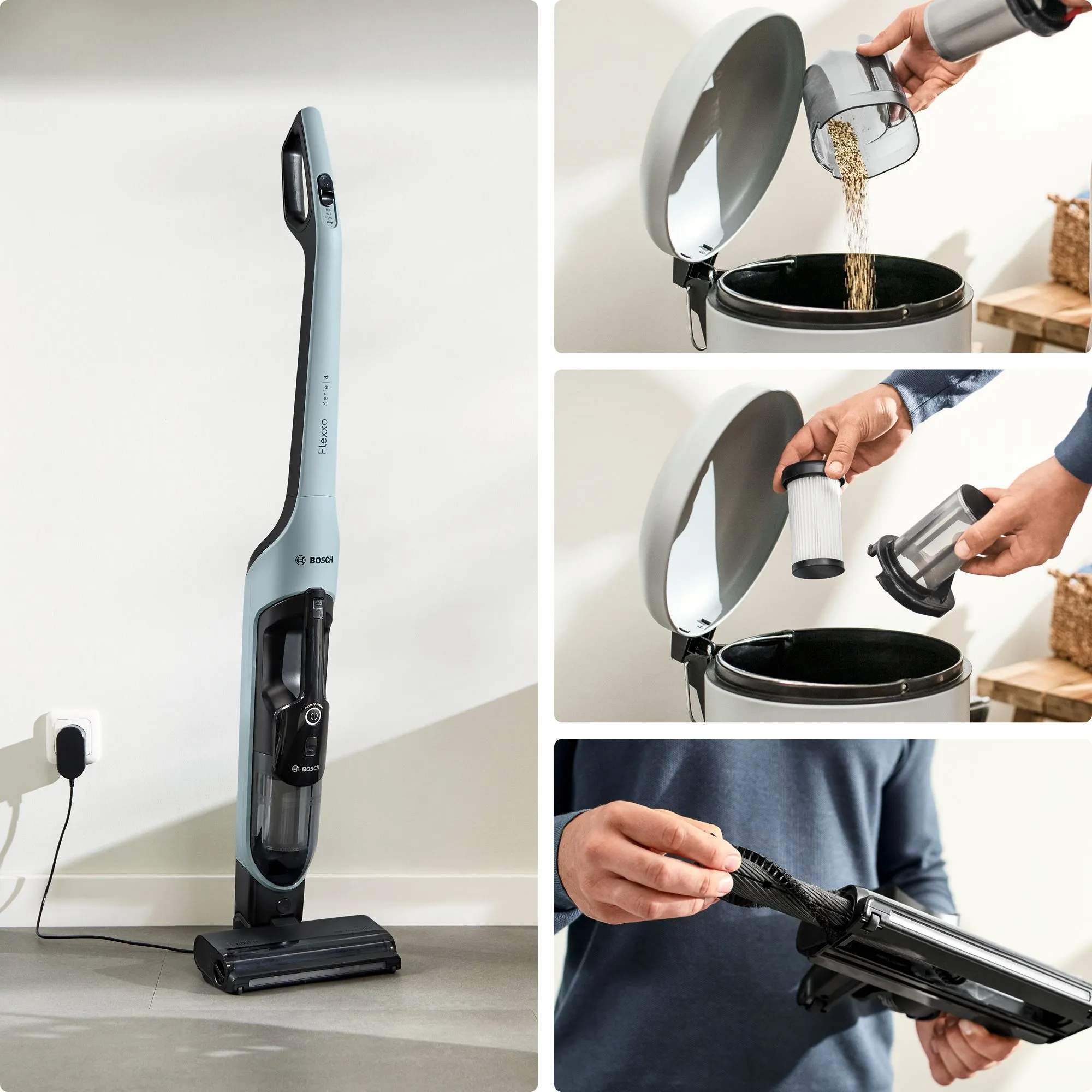 Bosch Støvsugere Støvsuger Flexxo BCH4SM28 i Blå, 8