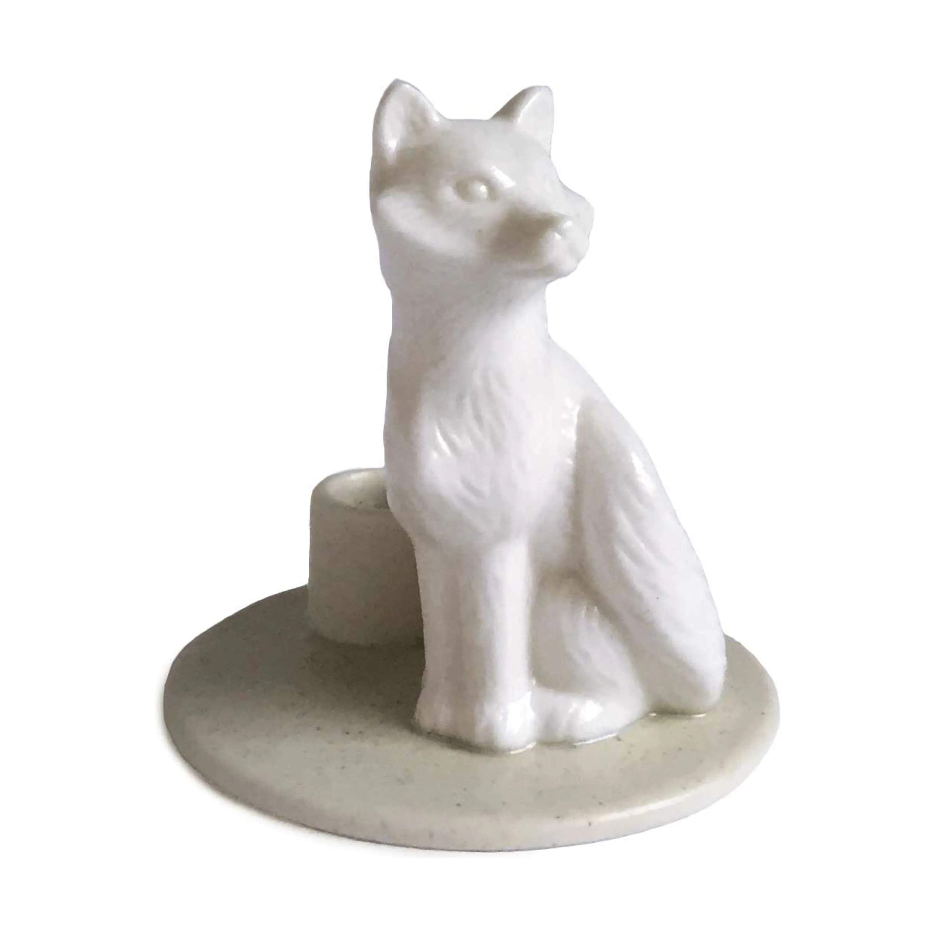 Dottir Kronelysestage Sweet Stories Fox Lysestage i Hvid/beige, 7,7 cm, 1