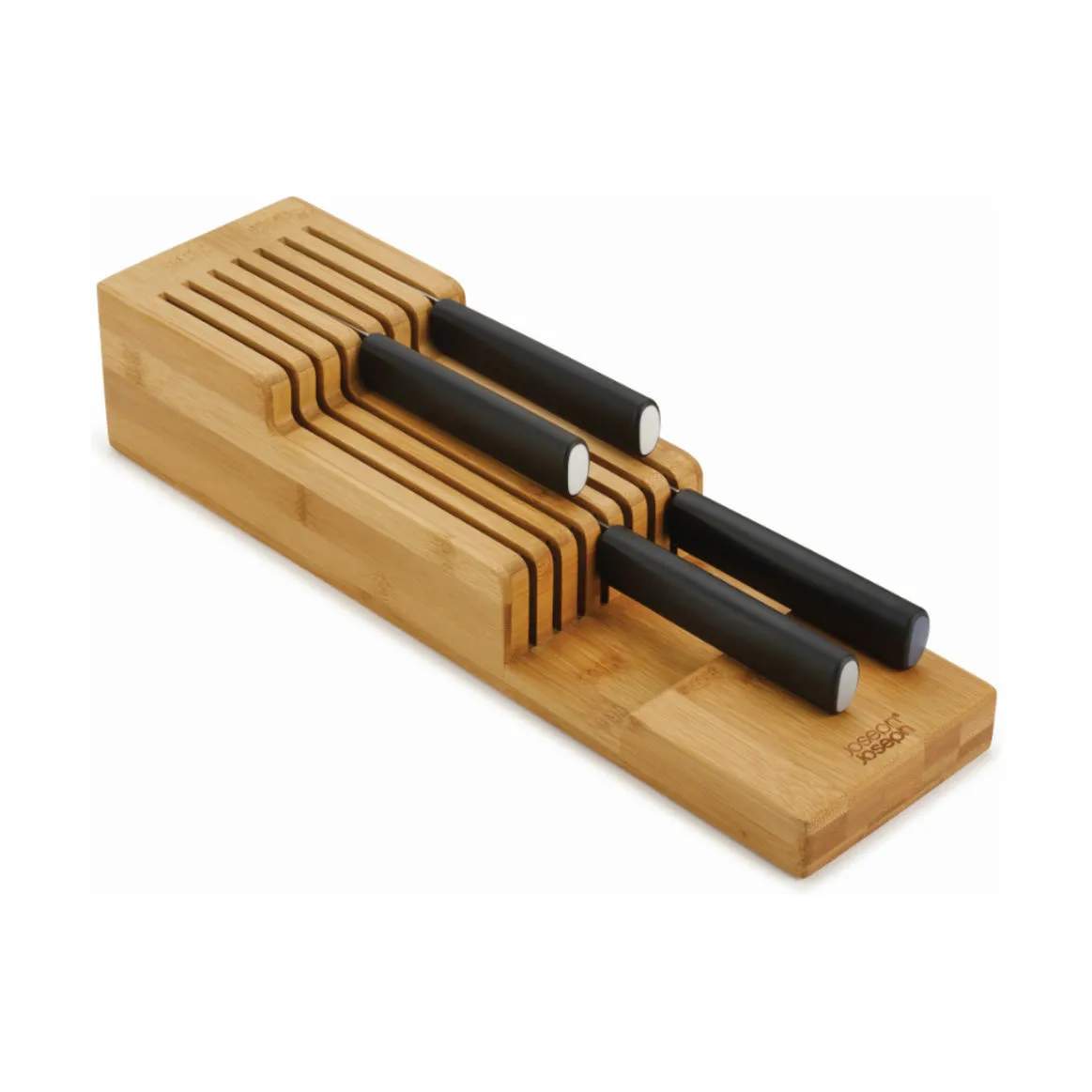 Joseph Joseph Bestikindsatser DrawerStore Knivindsats i Træ, B11,5 x L39,7 cm, 4