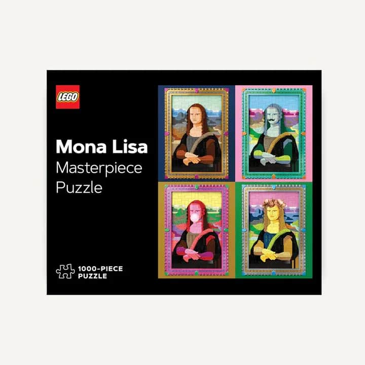 ZikZak Puslespil Lego Mona Lisa Puslespil i Sort, 1