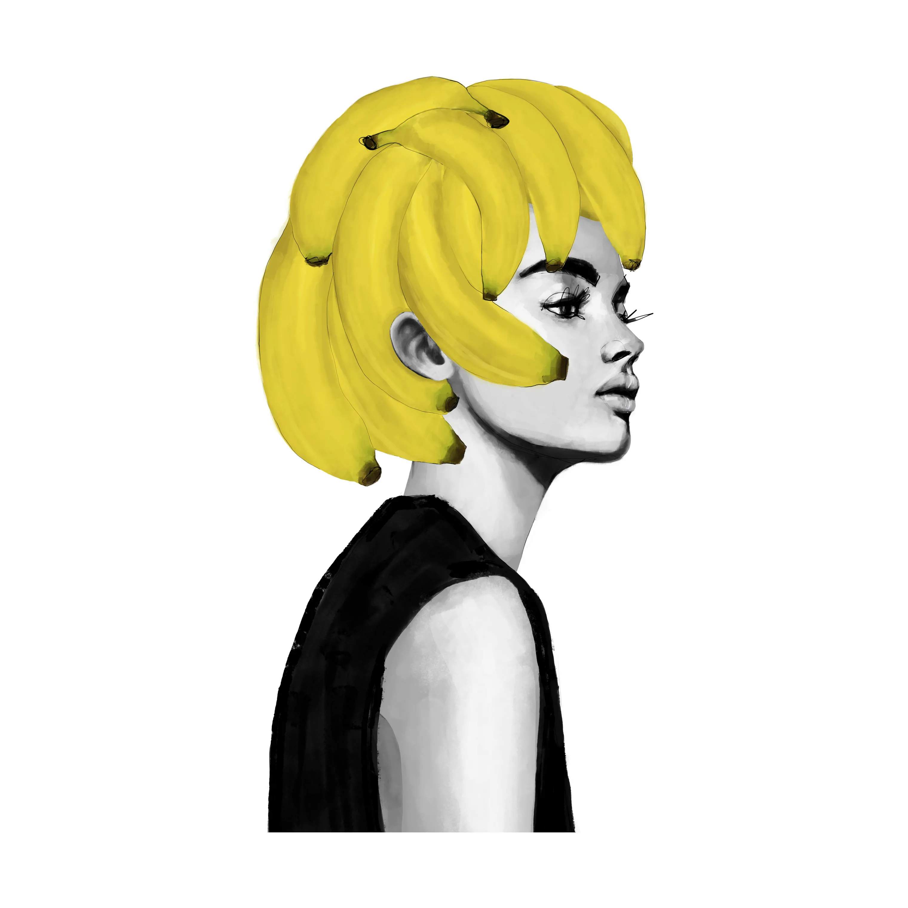 Poster&Frame Plakater Plakat Bananas i B30 x L40 cm, 1