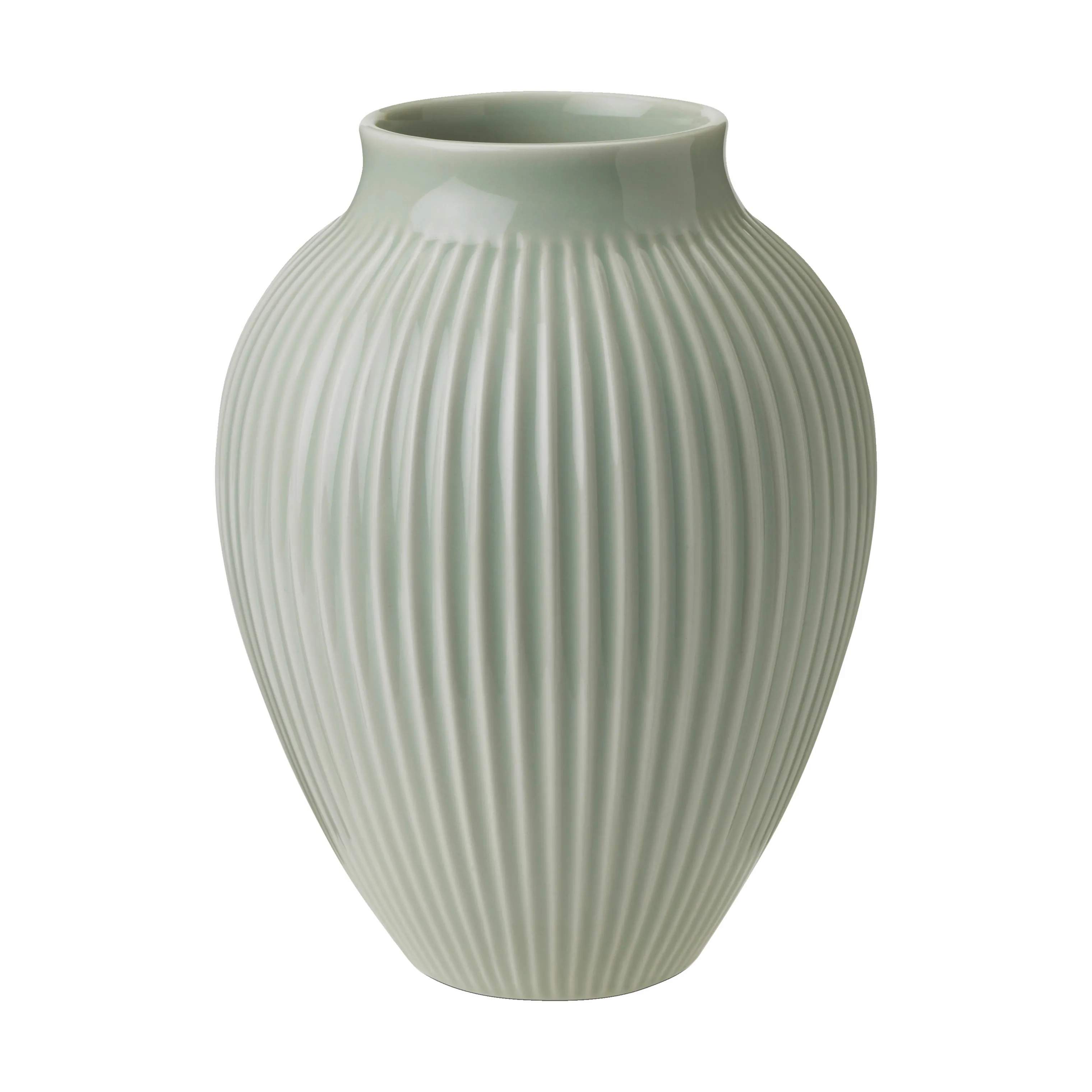 Riller Vase, mintgrøn, large