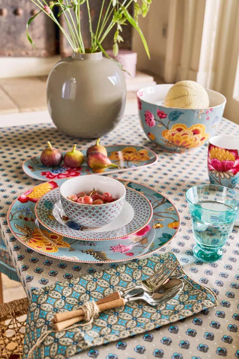 PIP Studio Middagstallerkener Blooming Tales Serveringstallerken i Blå, 3