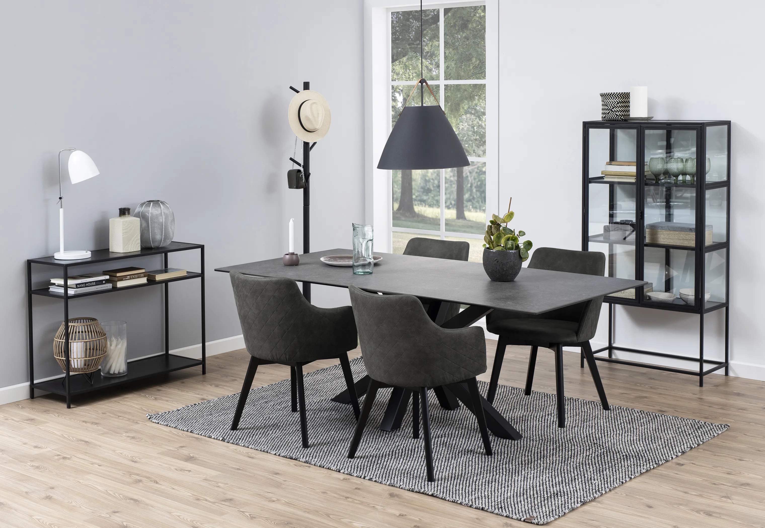 CASA Living Spisebordsstole Bella Spisebordsstol - 2 stk. i Antracit, 2