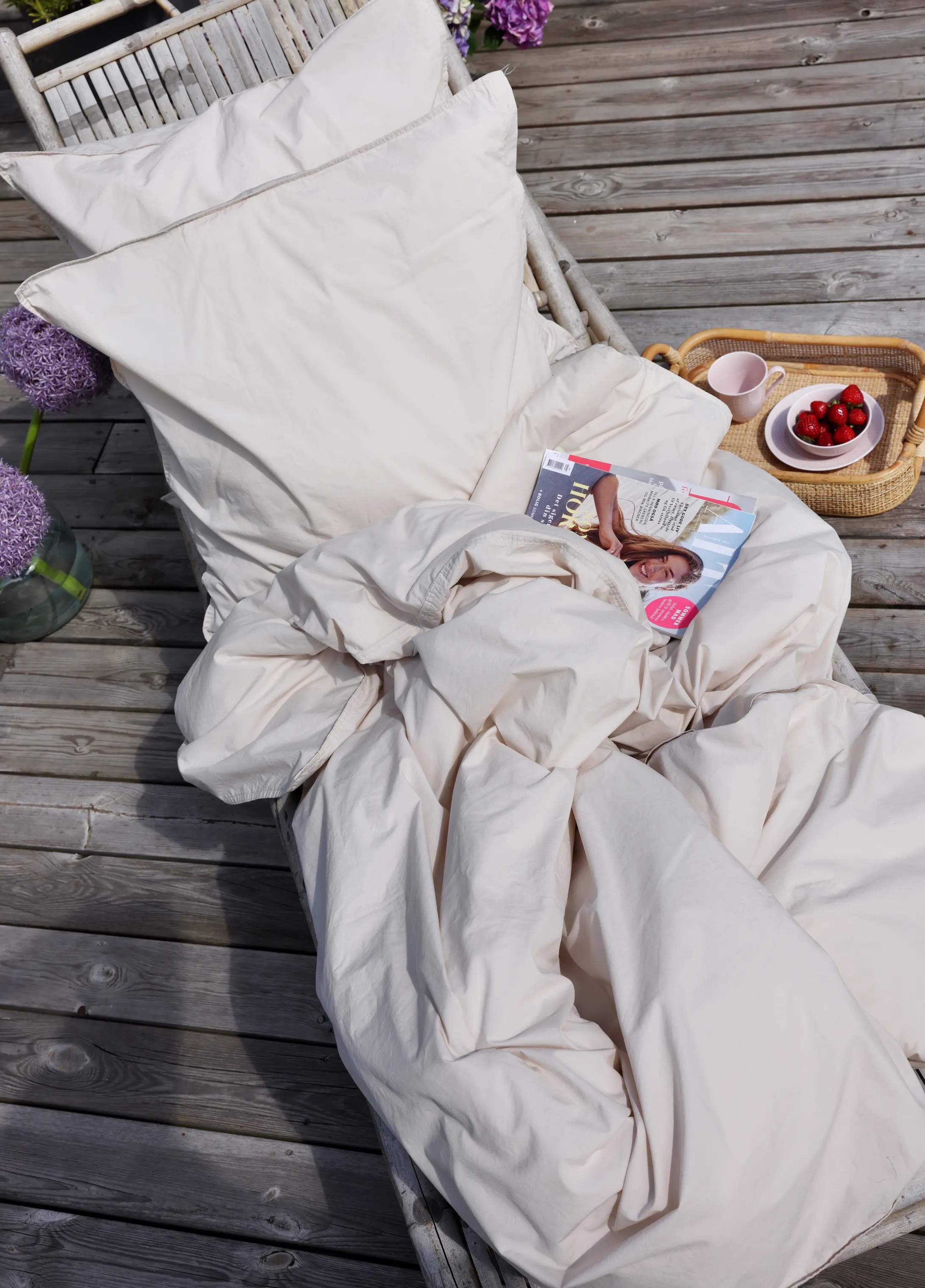 SKAGEN living Sengetøj Sengetøj i Beige, 220 cm, 4