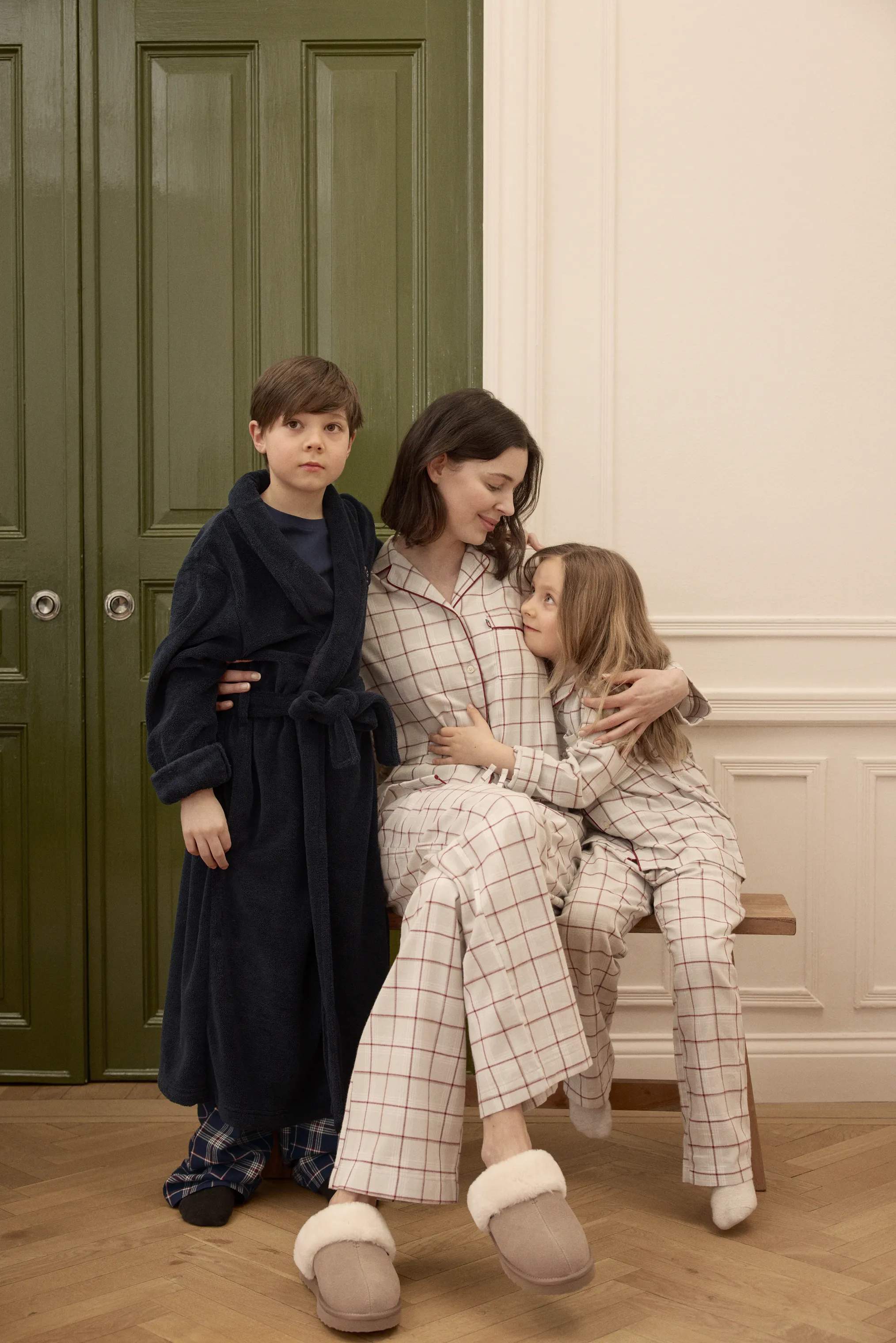 Lexington Pyjamas Holiday Collection 2025 Pyjamassæt - 2 dele i Grå, 6-8 år, 2
